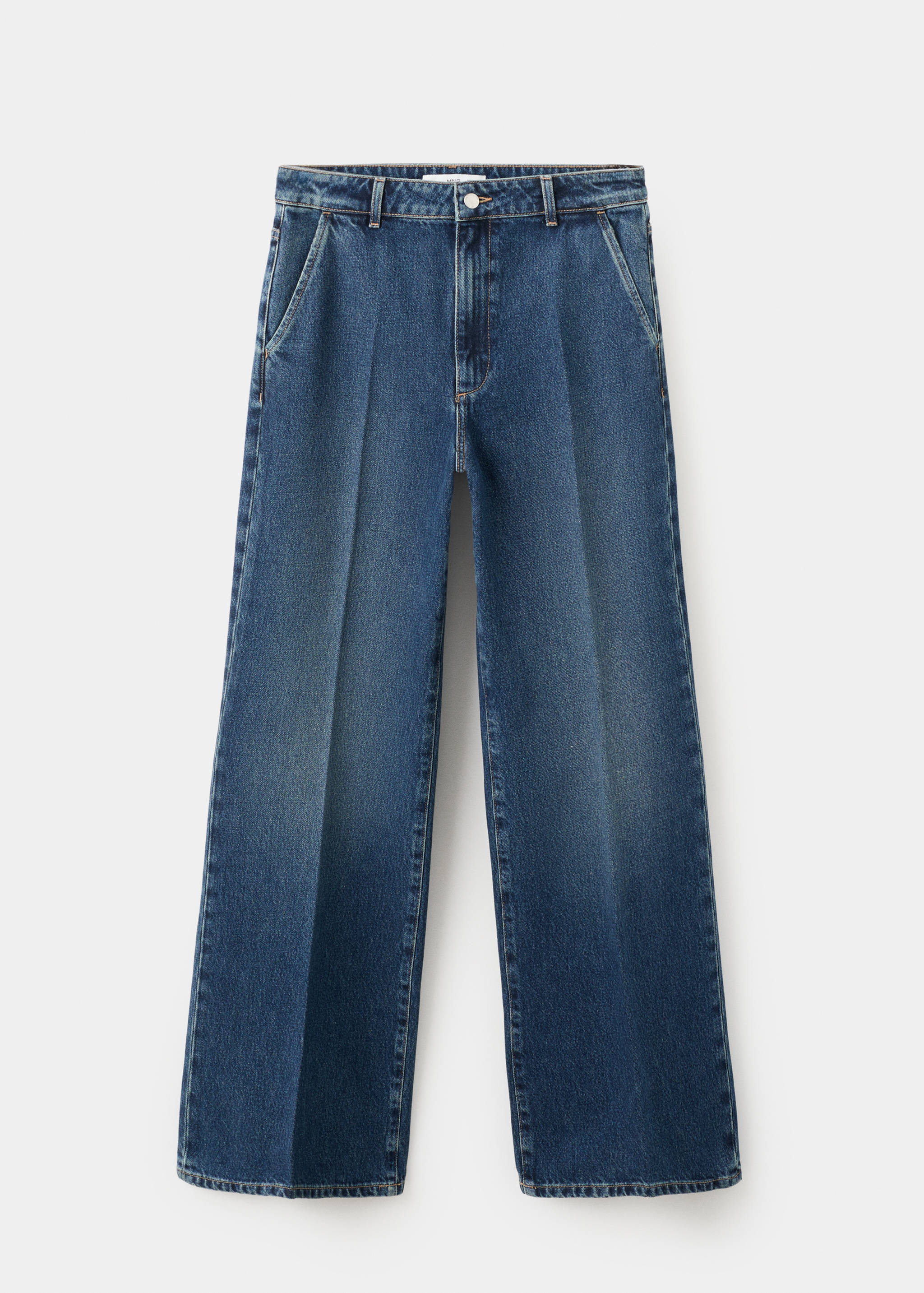 Wide leg mid-rise jeans - Article without model
