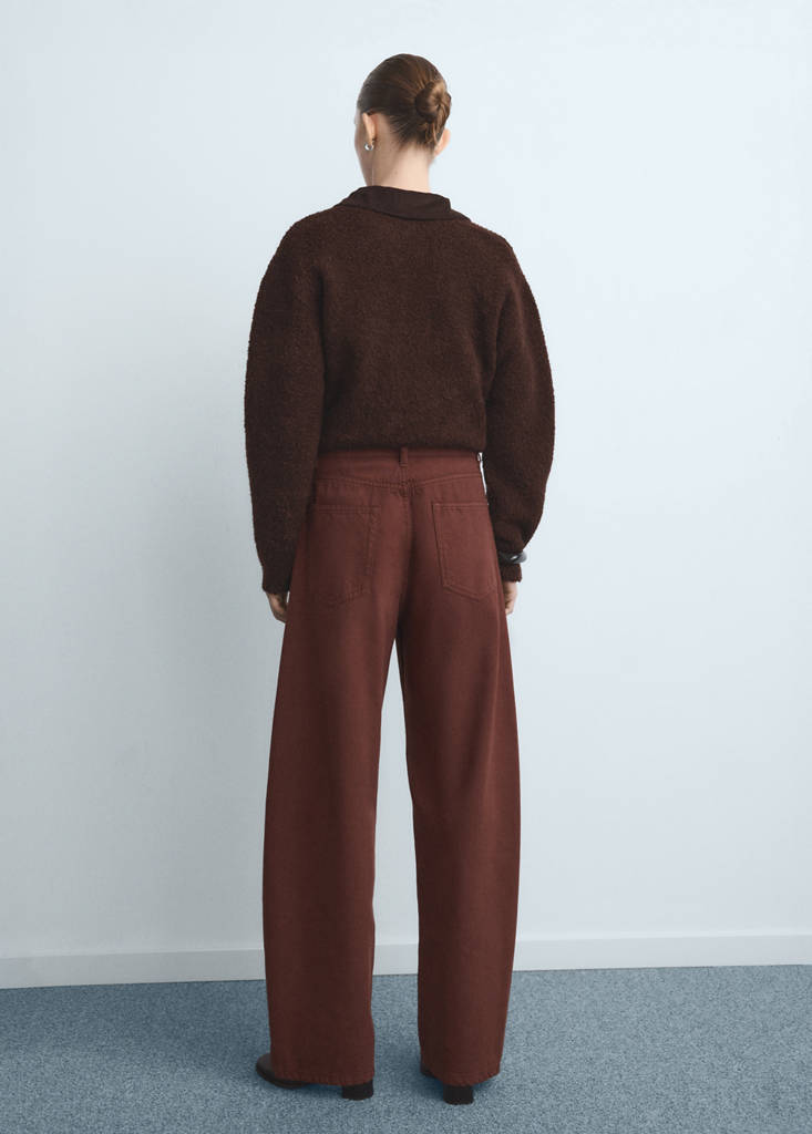 Mid-rise balloon jeans — Burnt Orange
