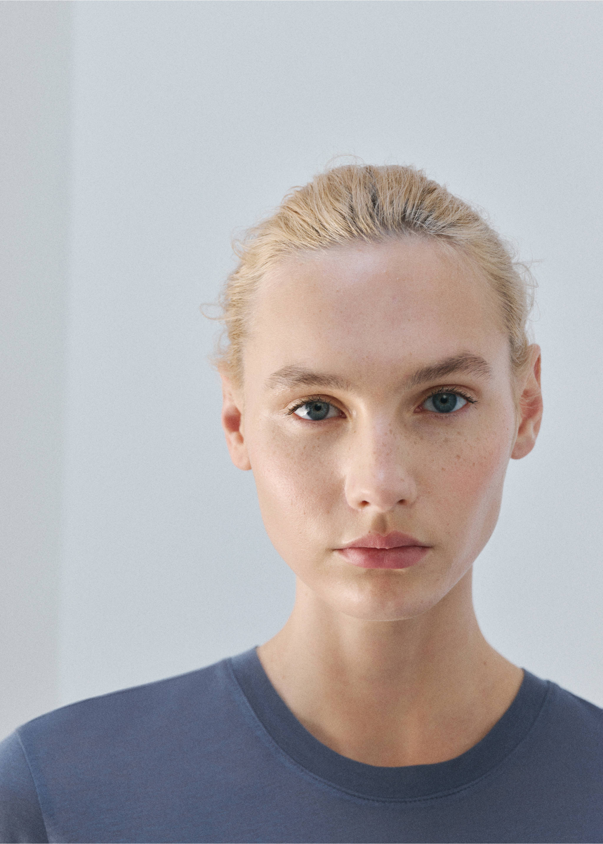 Samarreta pijama micromodal màniga curta - Detall de l'article 1, Blau. Ref: 27021320-00.