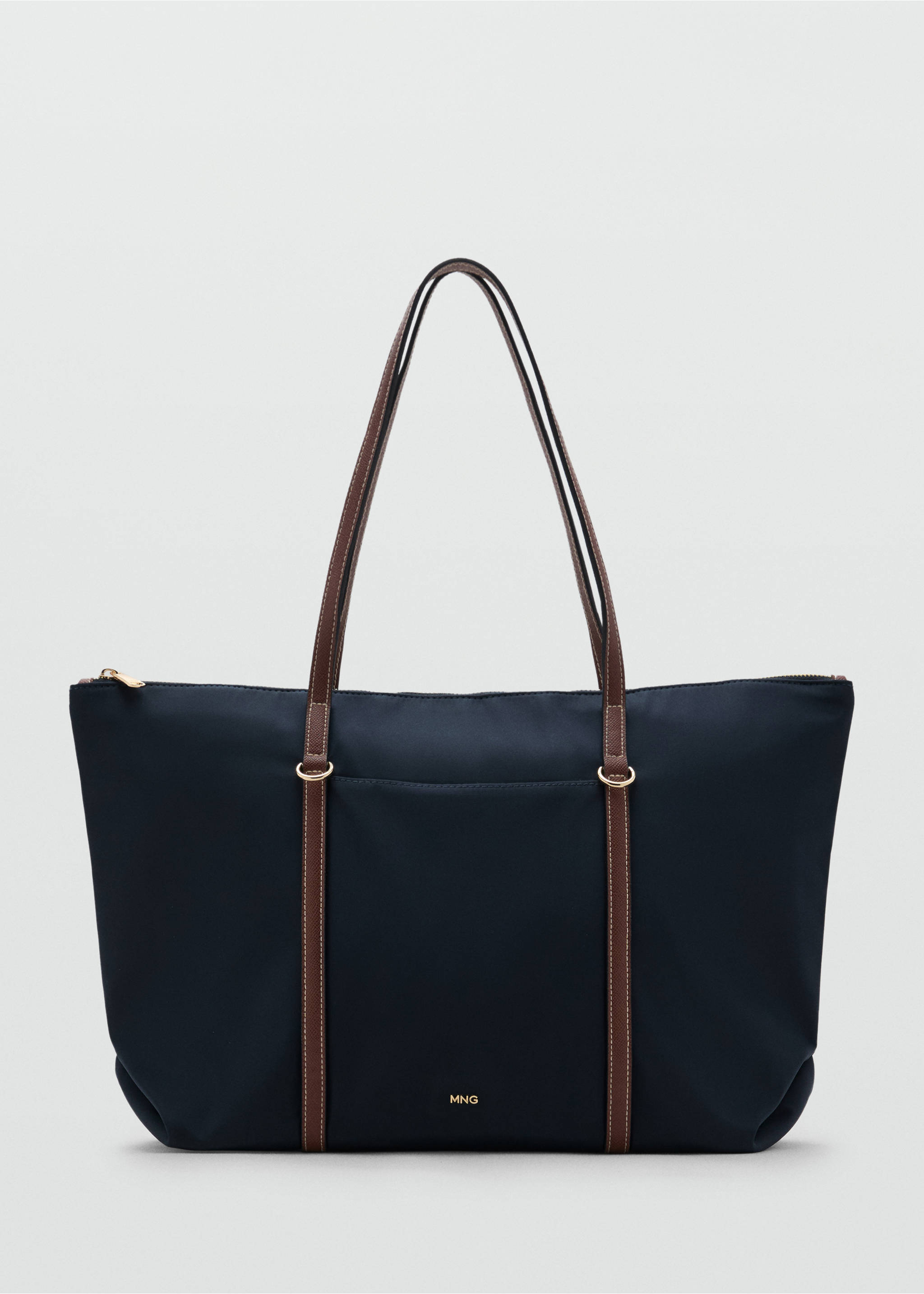 Bolso shopper doble asa - Artículo sin modelo, Azul marino. Ref: 27021321-00.