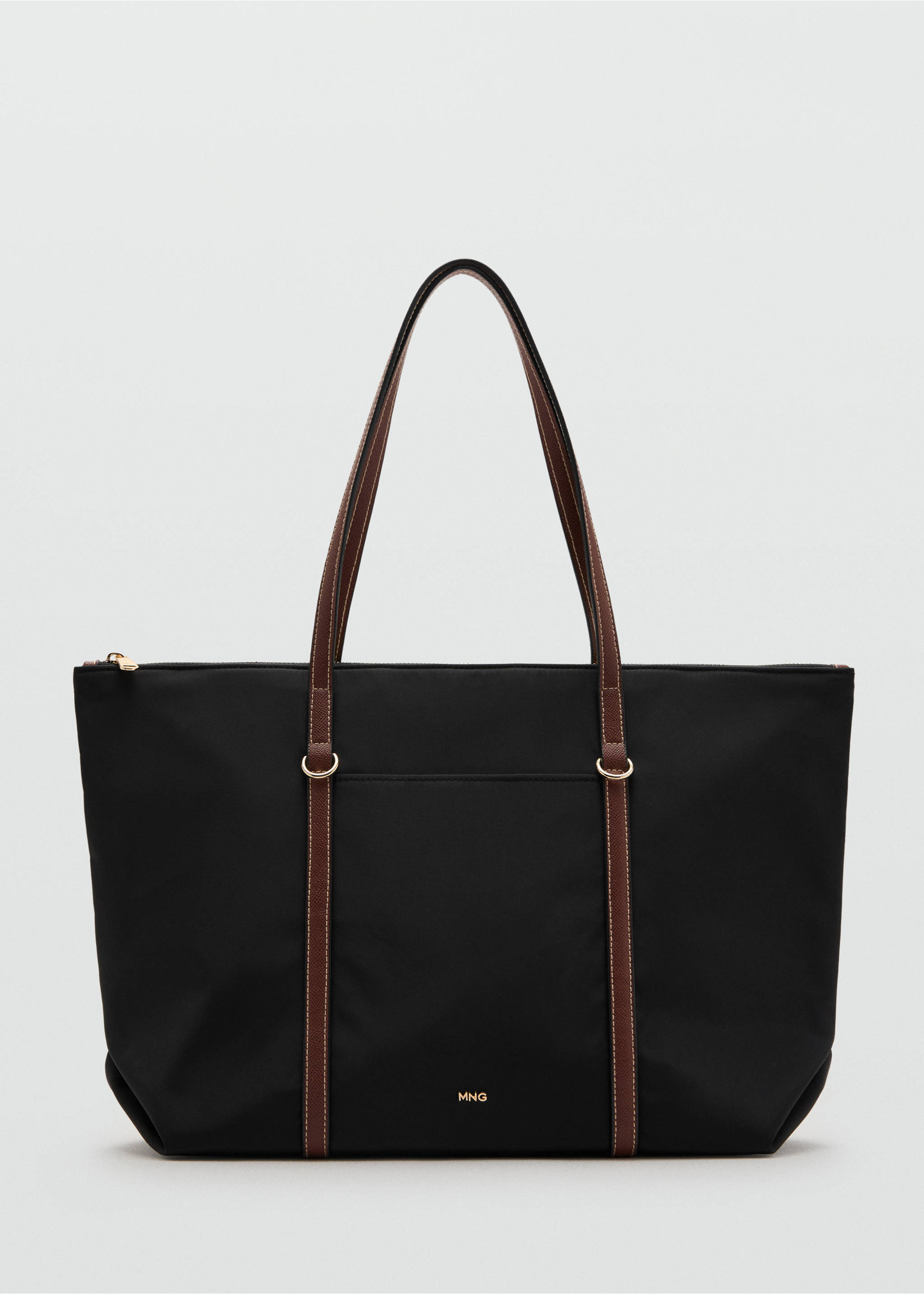 Tas shopper pegangan ganda - Barang tanpa model, Hitam. Ref: 27021321-00.