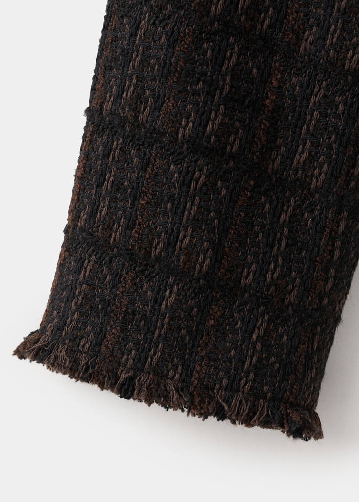 Pocket tweed jacket — Chocolate