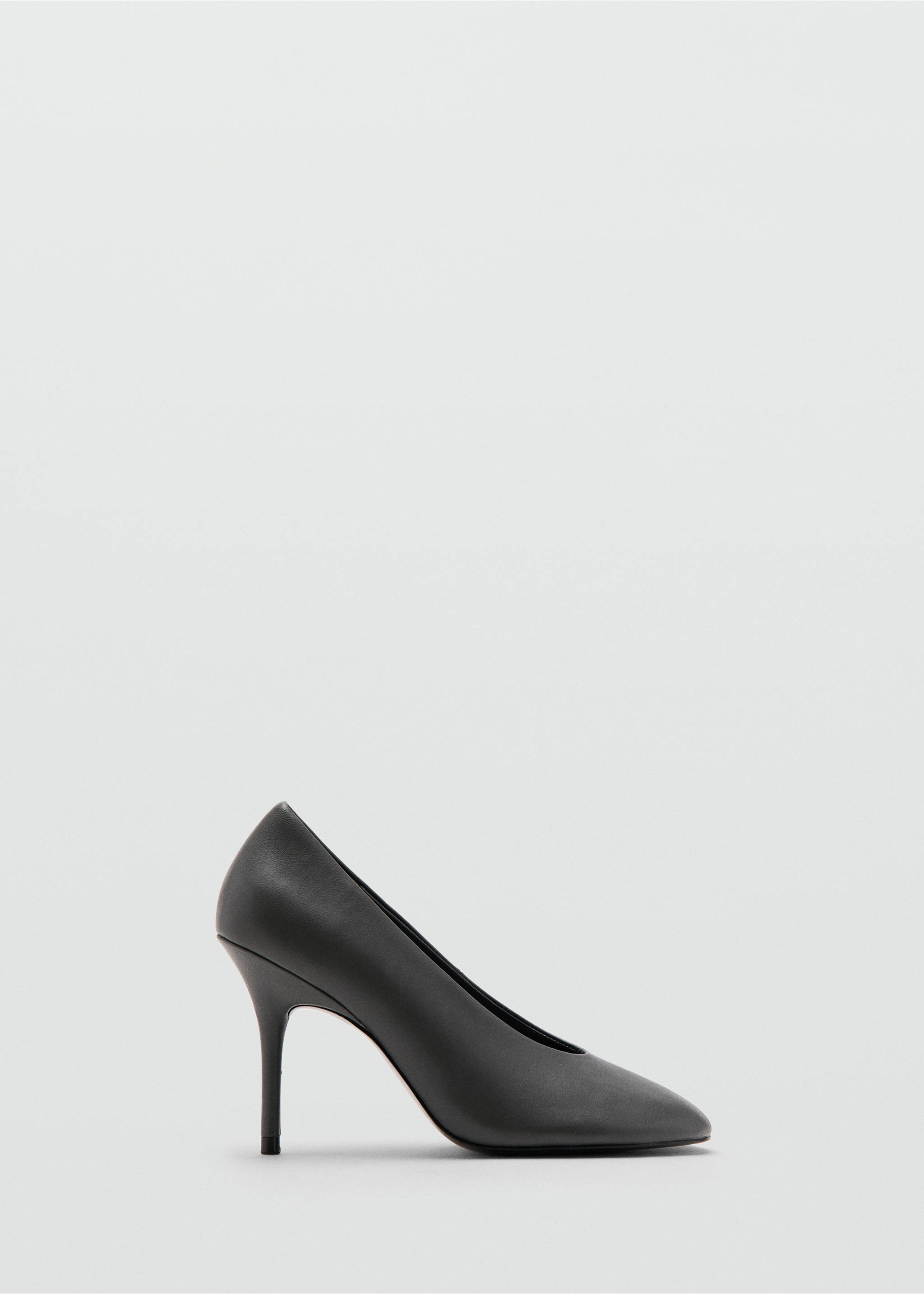 Round-toe leather high-heeled shoes - Article without model, Grey. Ref: 27021347-00.