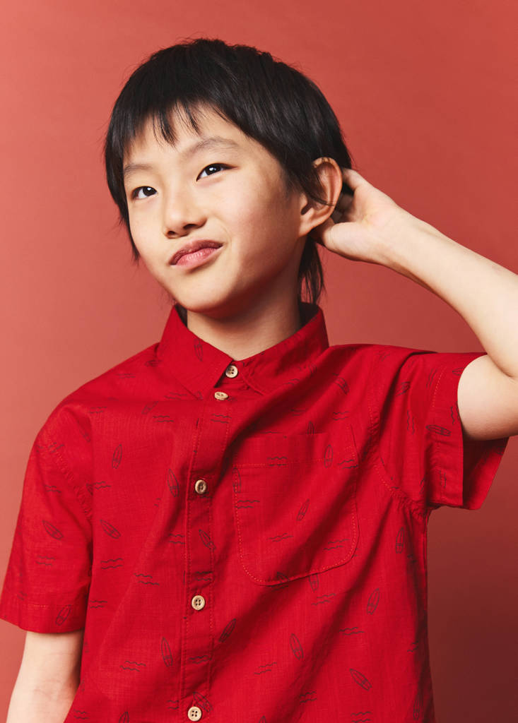 Camisa manga corta estampada