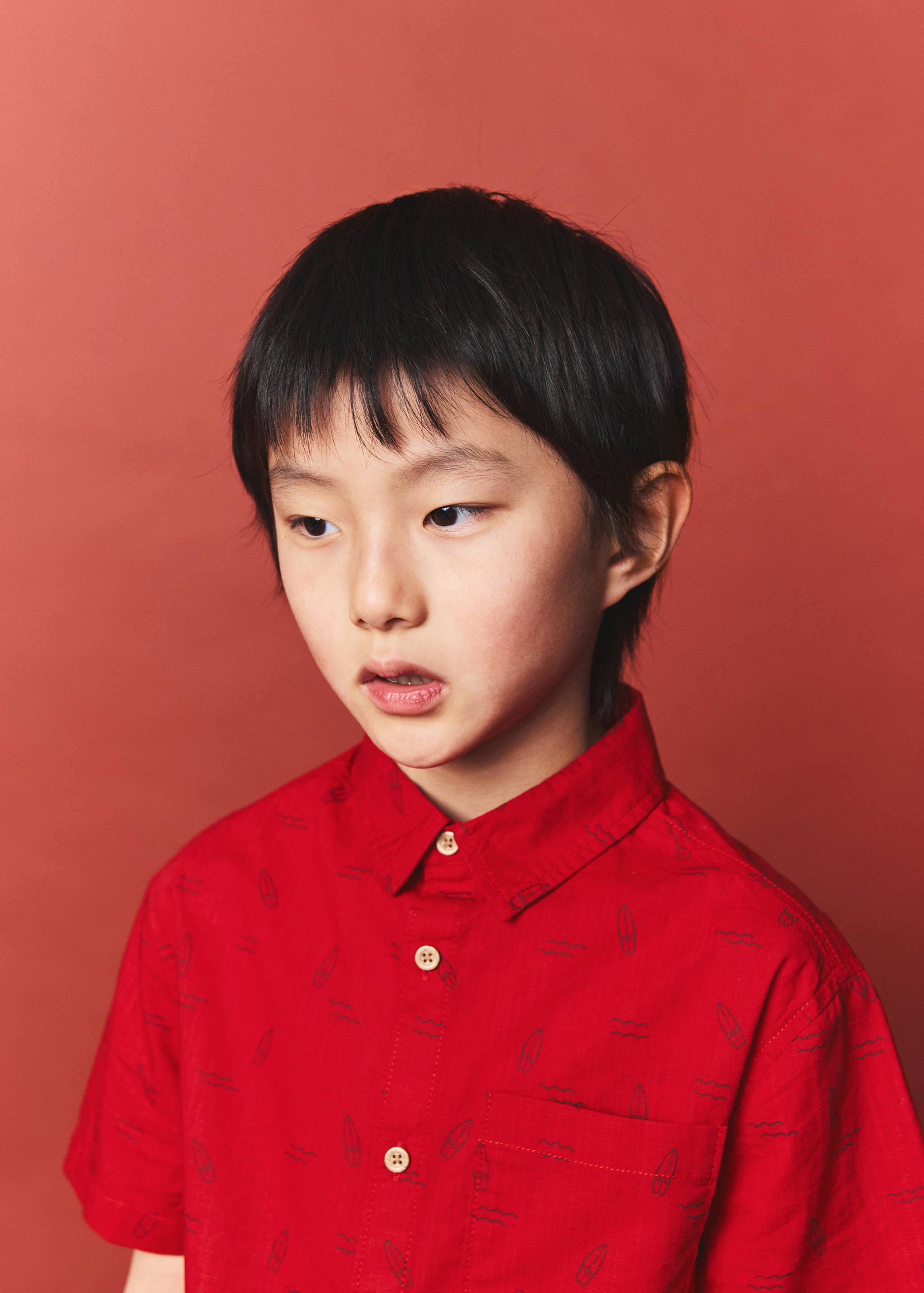 Printed short-sleeved shirt - Details of the article 1