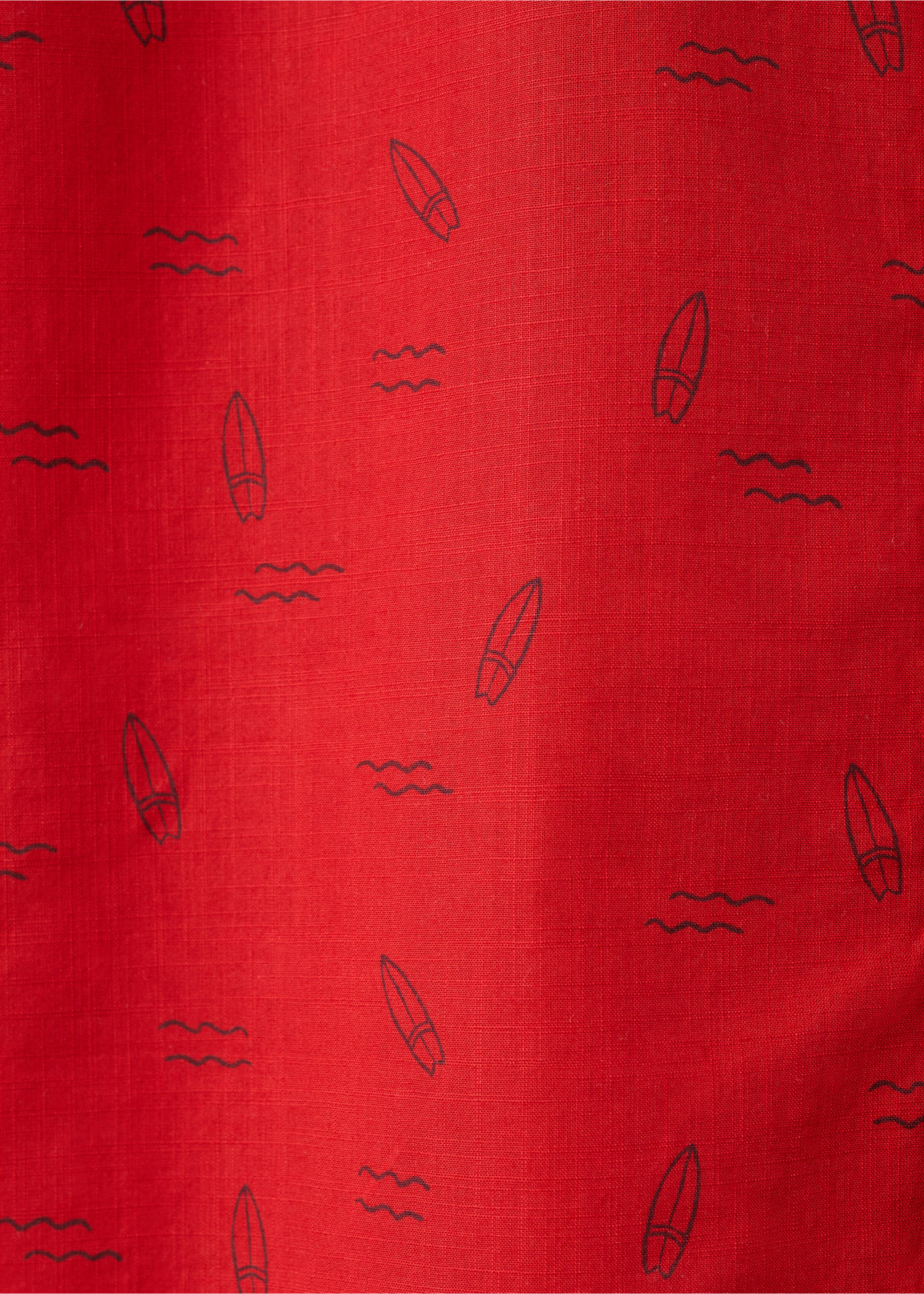 Printed short-sleeved shirt - Details of the article 0, Red. Ref: 27021508-00.