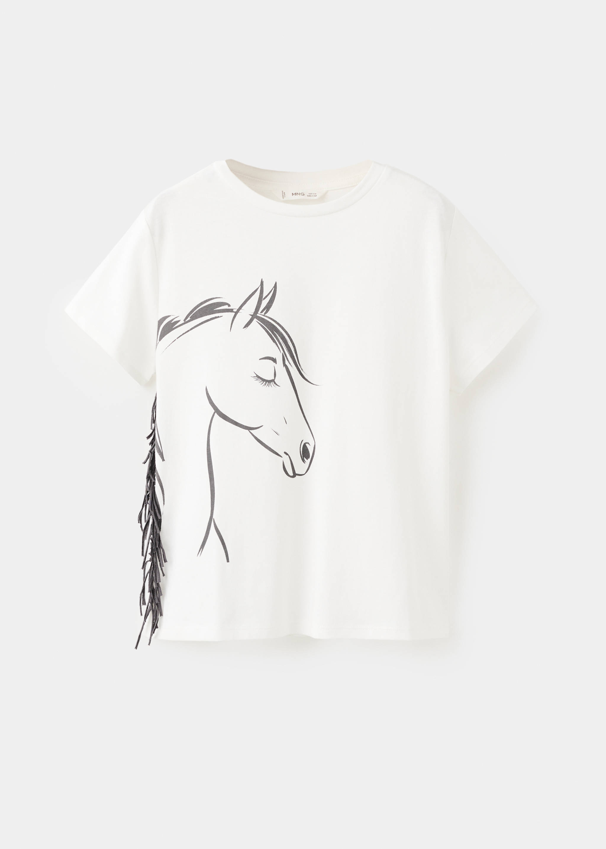 T-shirt cheval à franges - Article sans modèle
