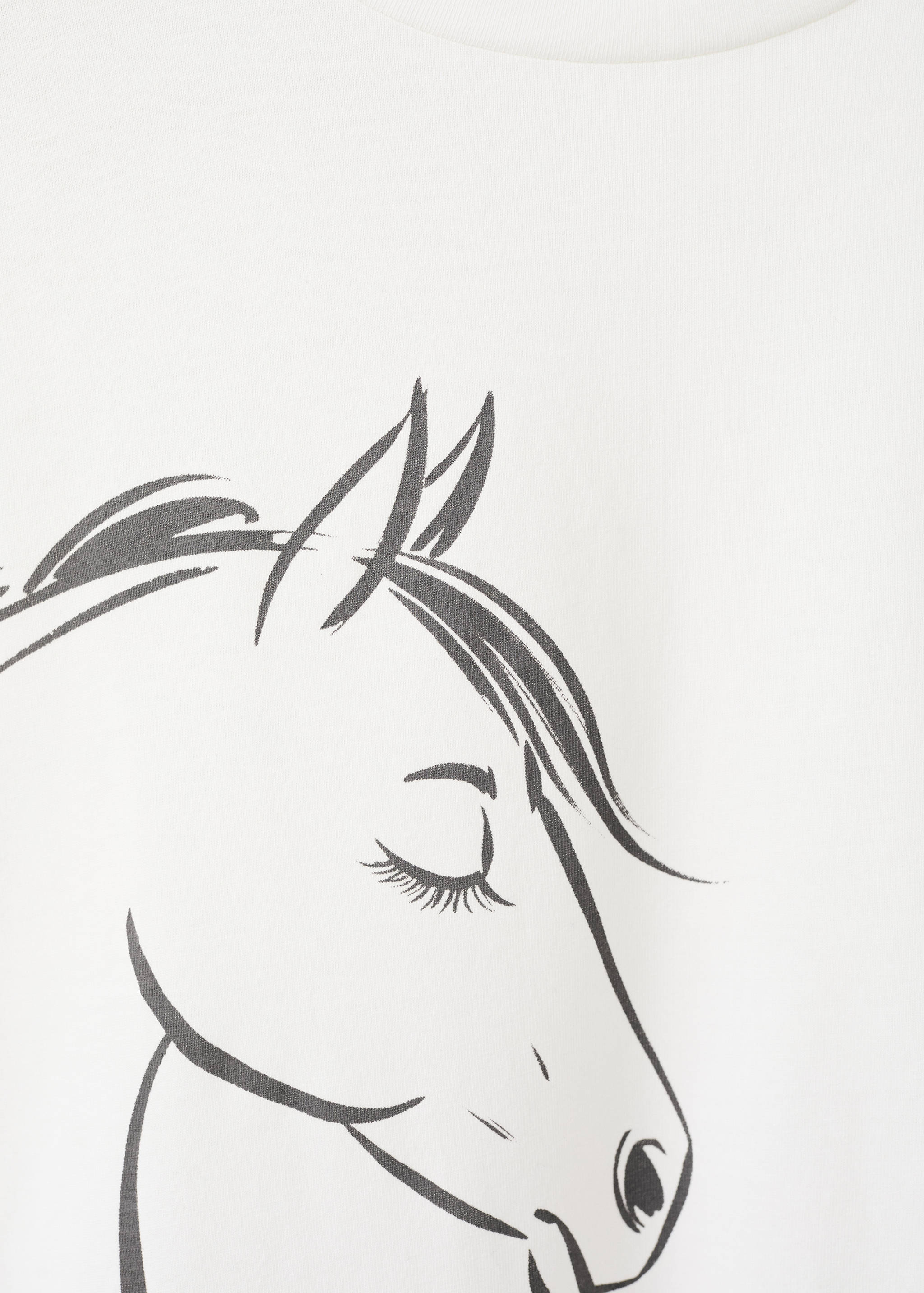 T-shirt cheval à franges - Détail de l'article 0