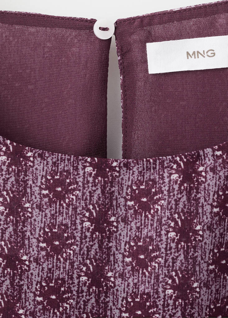 Printed blouse with cut-out — Pale Pink