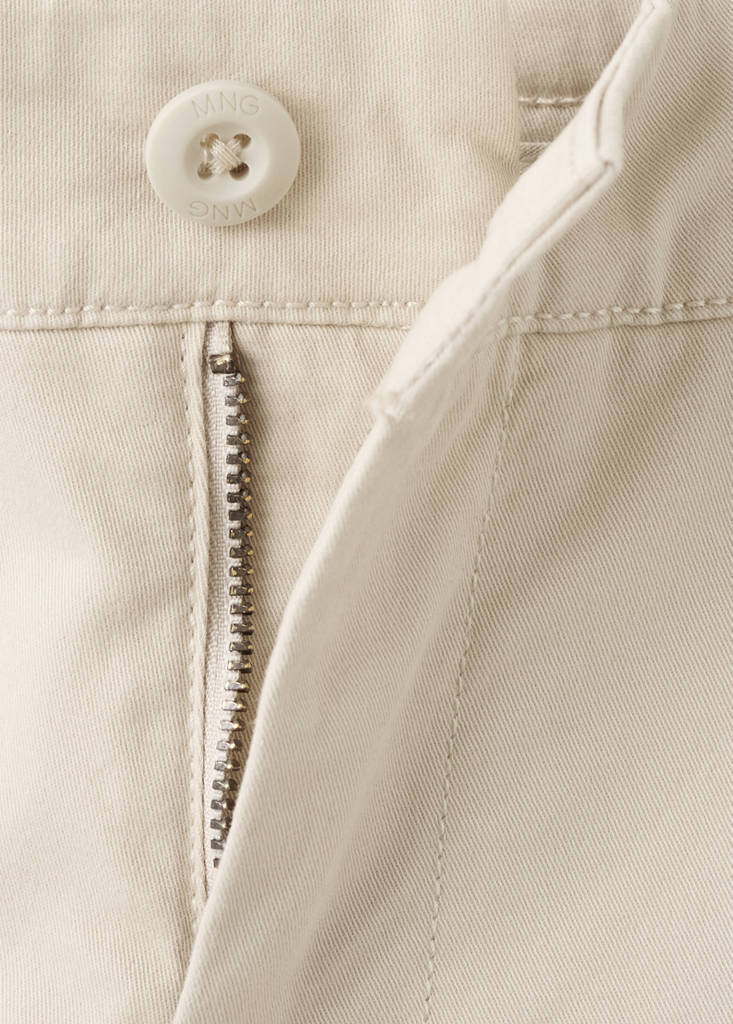 Plain chino trousers — Ice Grey