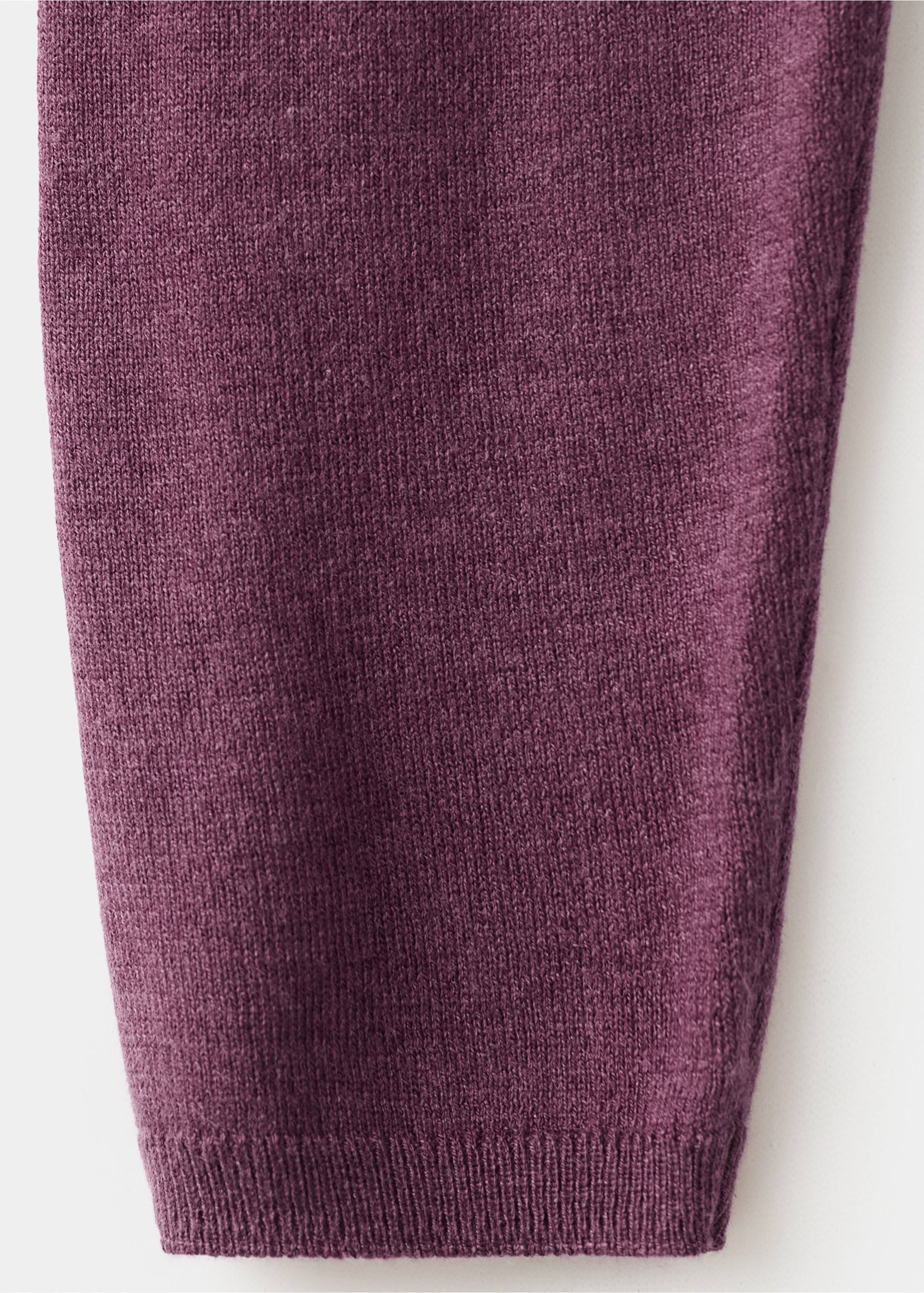 Вязаный кардиган с воланами - Деталь изделия 0, Пурпурный. Ref: 27021515-00.