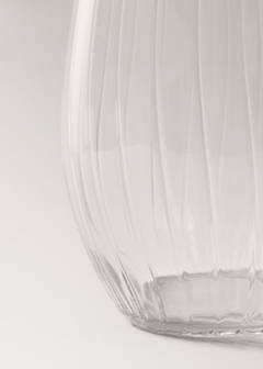 Tall glass vase — Ice Grey 3