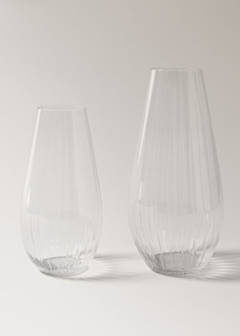 Tall glass vase — Ice Grey 4