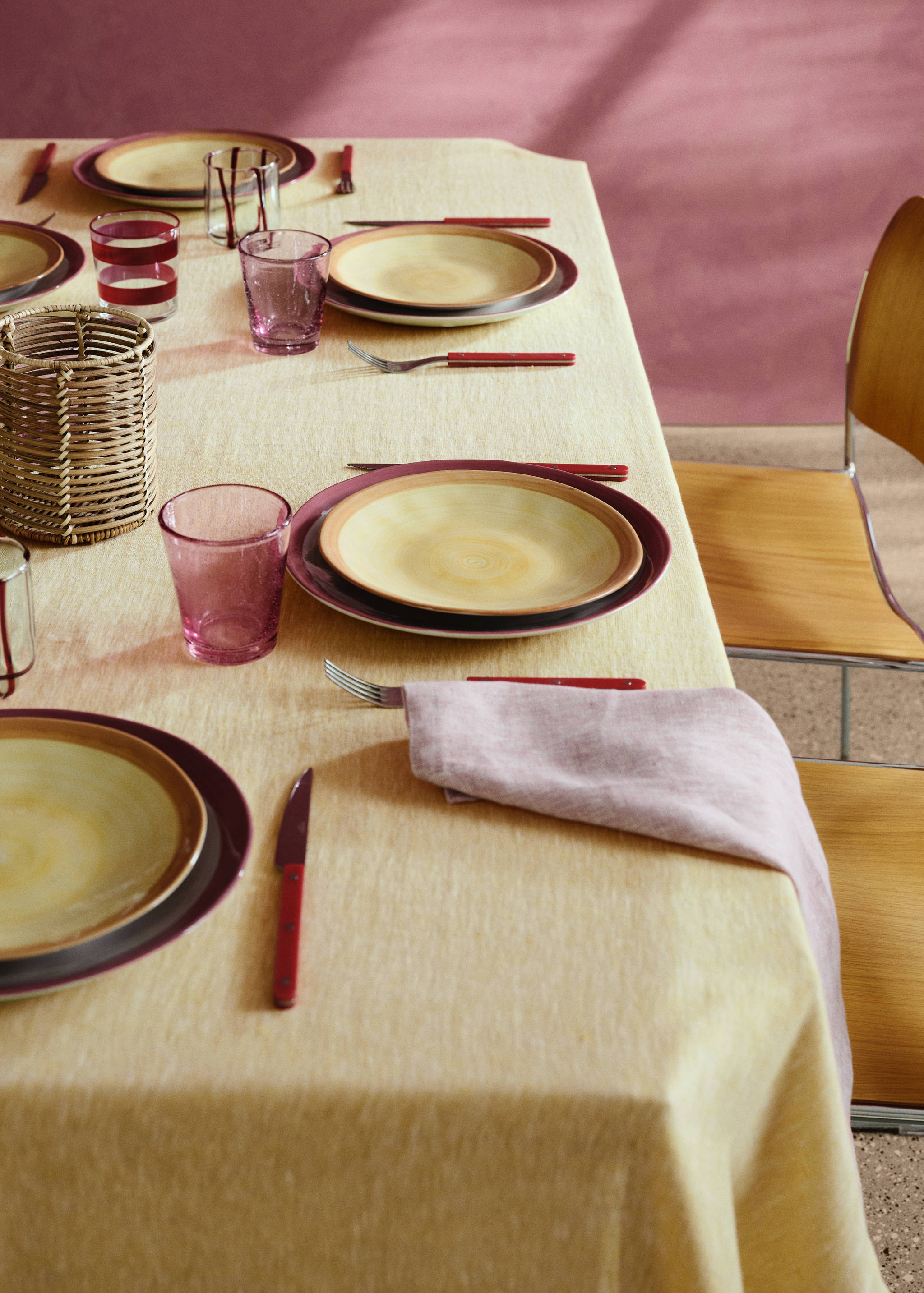 Spin wash gres dessert plate - Details of the article 6, Vanilla. Ref: 27021525-00.