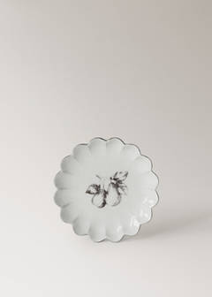 Stoneware dessert plate with scalloped shape — Ice Grey 6