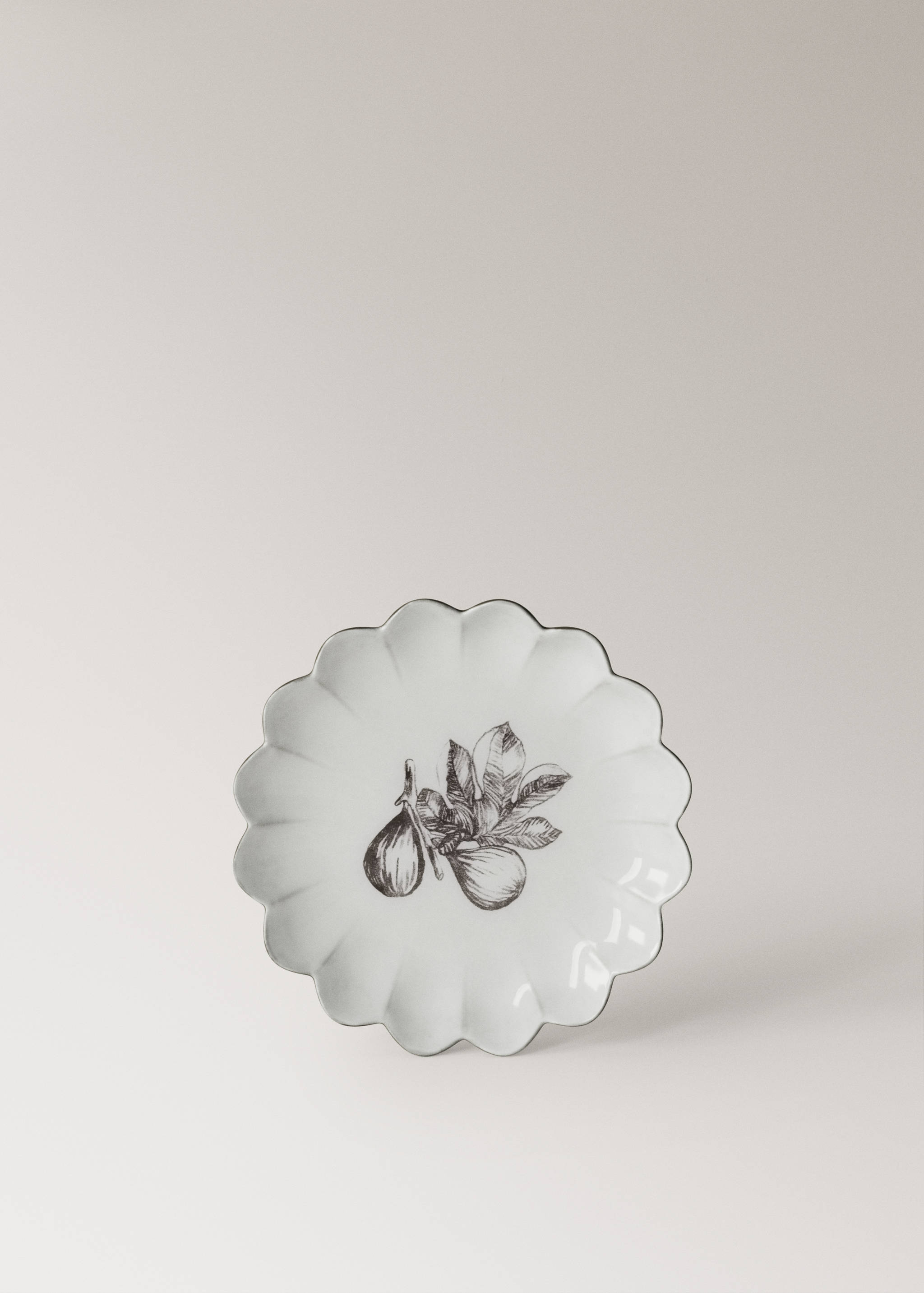 Dessertteller aus Steingut mit gewellter Form - Artikel ohne Model