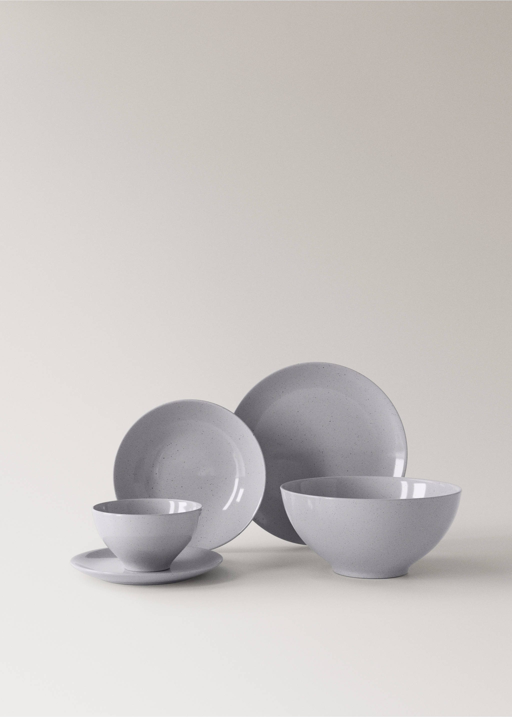 Dessertteller aus Steingut mit Punkten - Detail des Artikels 3, Blau. Ref: 27021529-00.