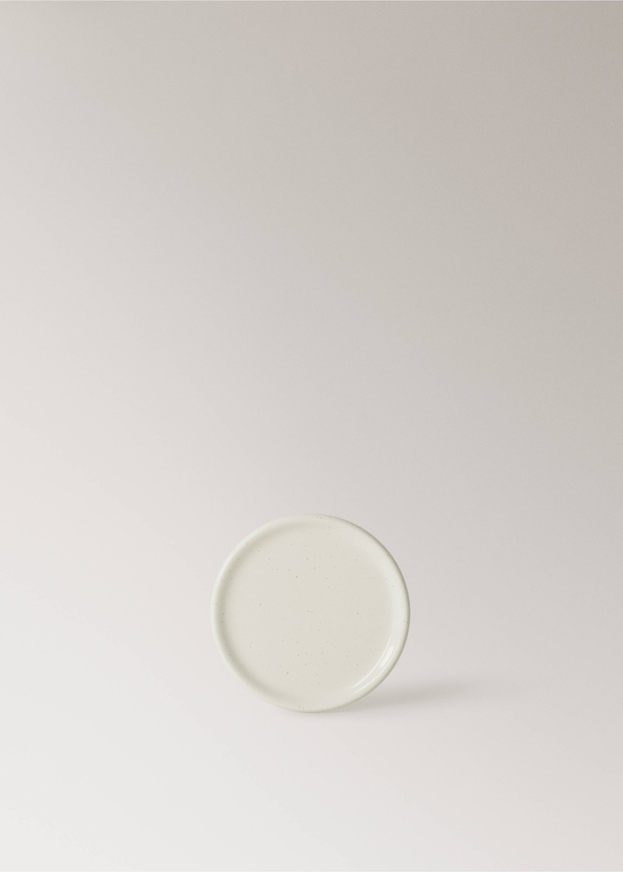 Stoneware coasters with spots - Article without model, Off White. Ref: 27021530-00.