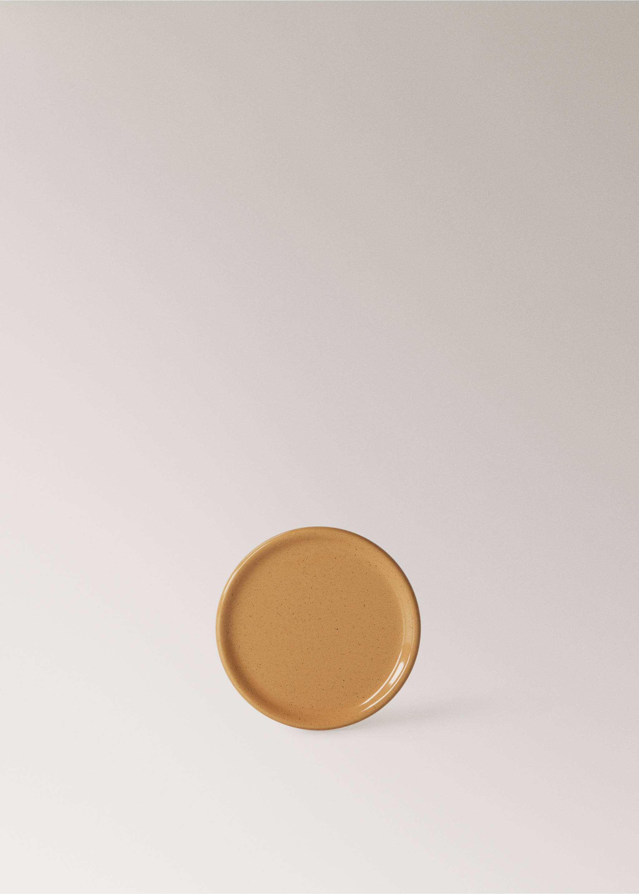 Untersetzer aus Steingut mit Punkten - Artikel ohne Model, Mittelbraun. Ref: 27021530-00.