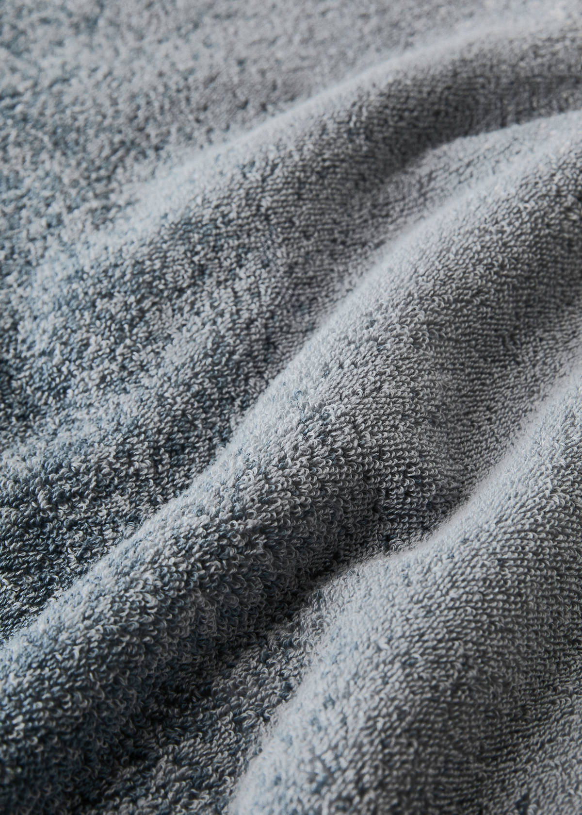 Gradient cotton terry bath towel — Indigo Blue