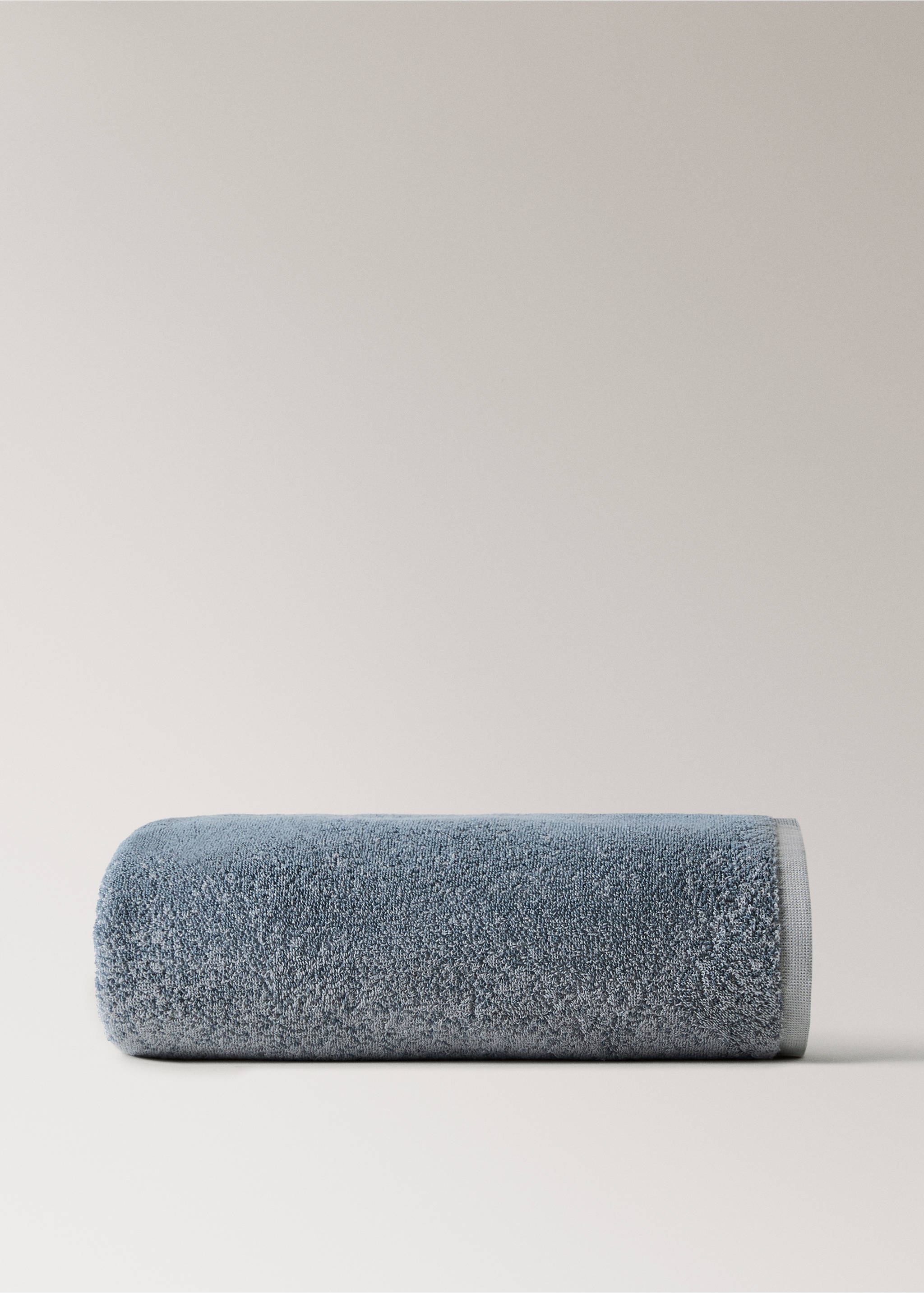 Gradient cotton terry bath towel - Article without model, Indigo Blue. Ref: 27021534-00.