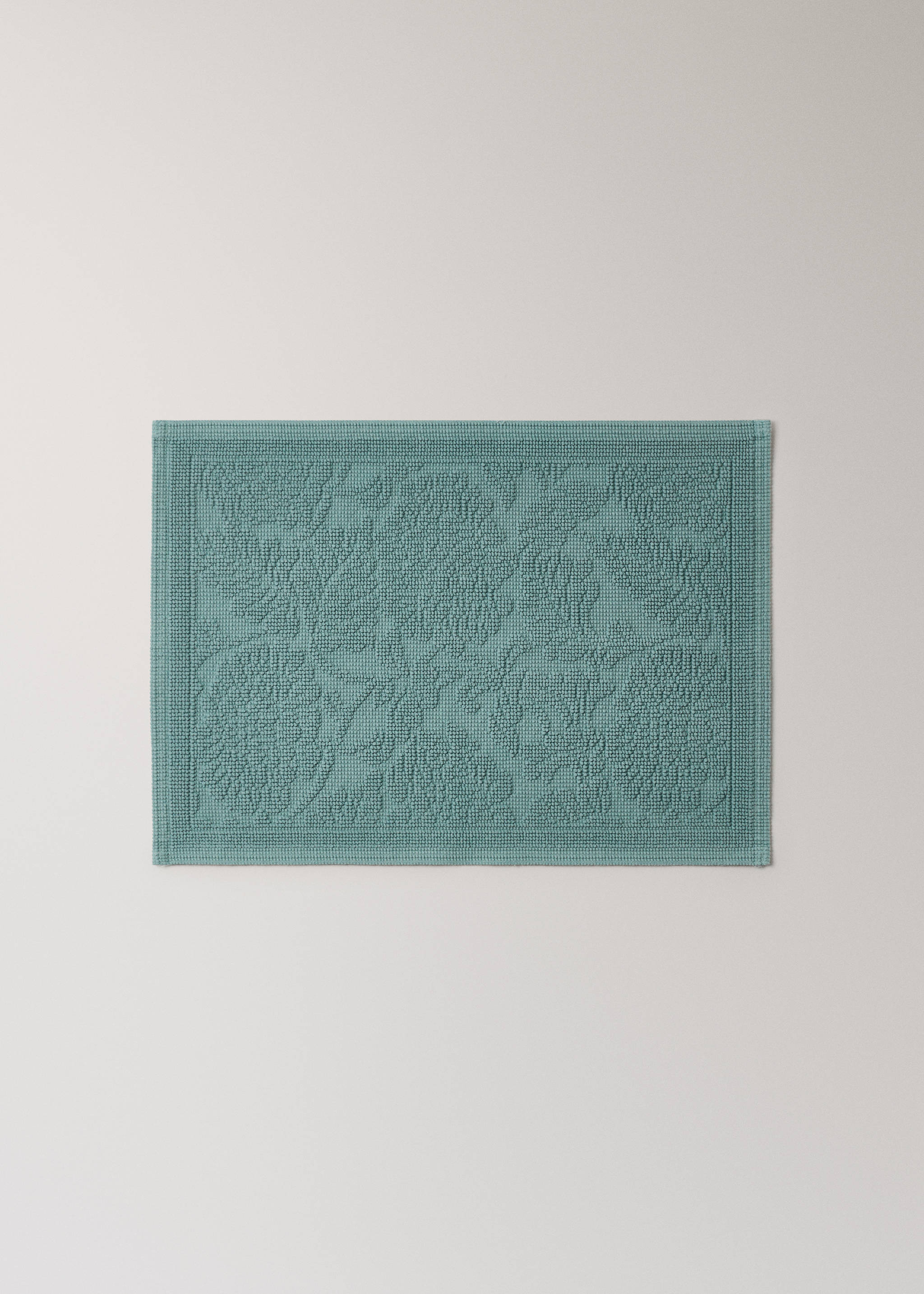 Jacquard flower bath mat - Article without model