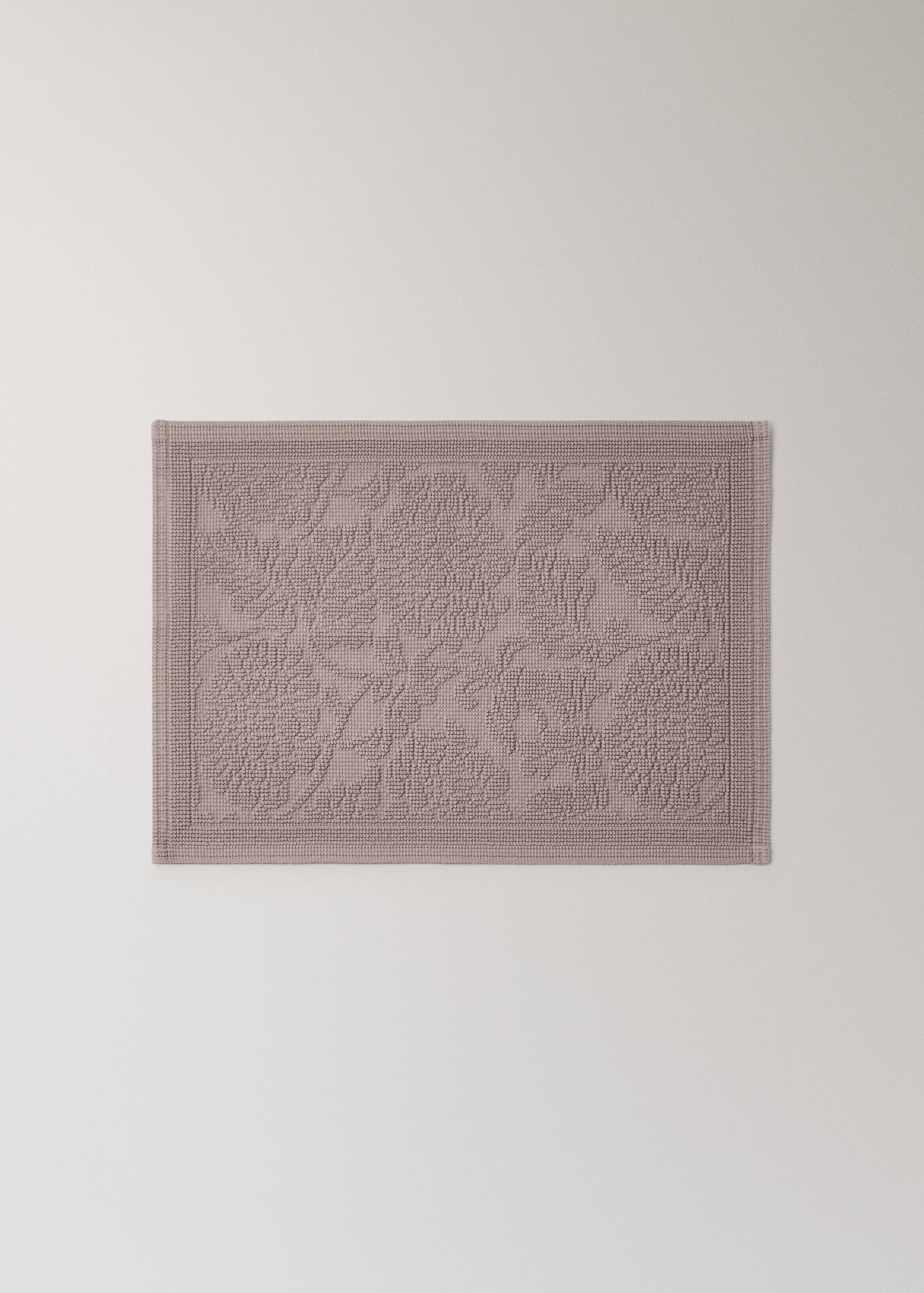 Badrumsmatta jacquard blomma - Artikel utan modell