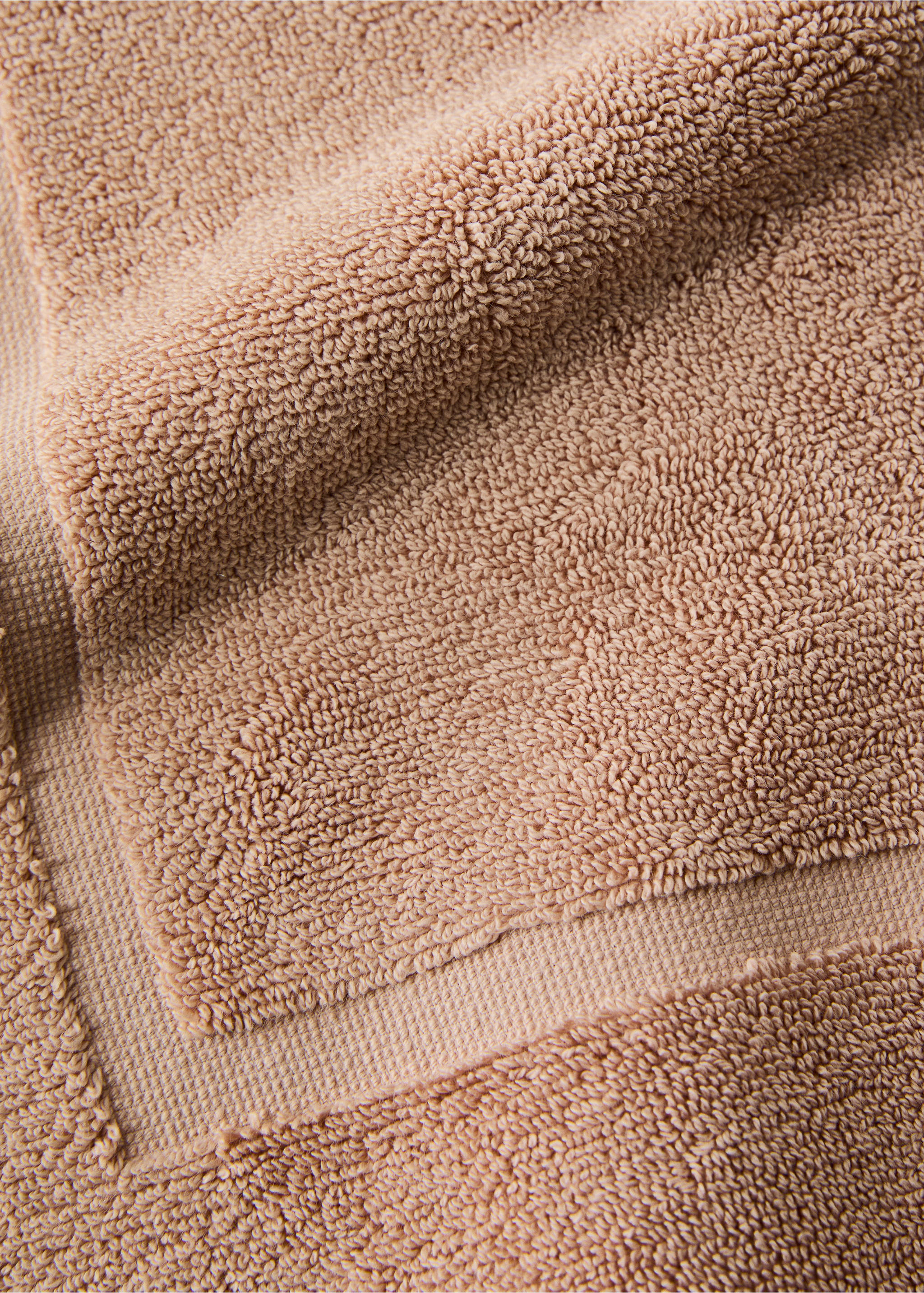 100% cotton anti-slip bath mat - Details of the article 1, Peach. Ref: 27021536-00.