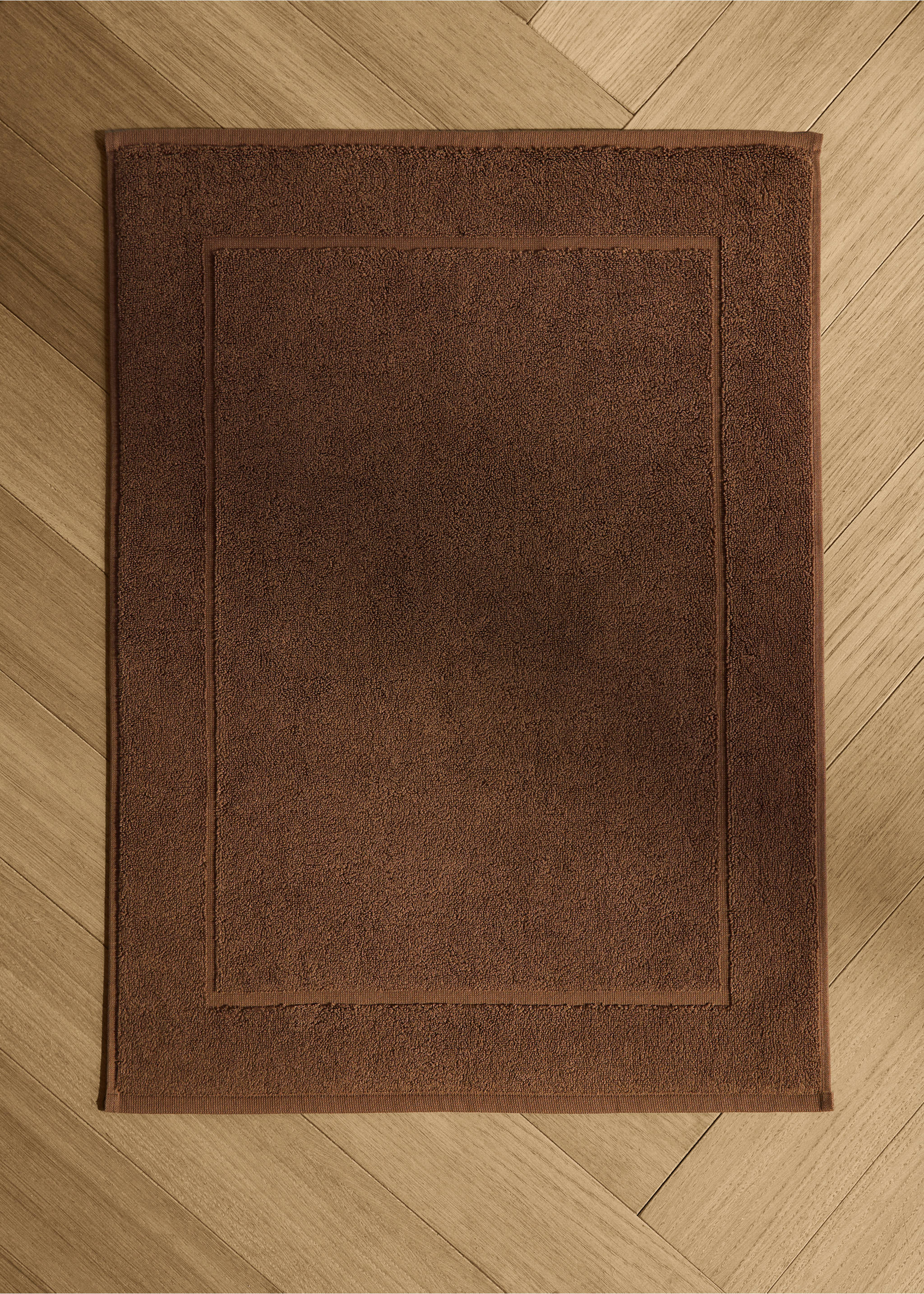 100% cotton anti-slip bath mat - General plane