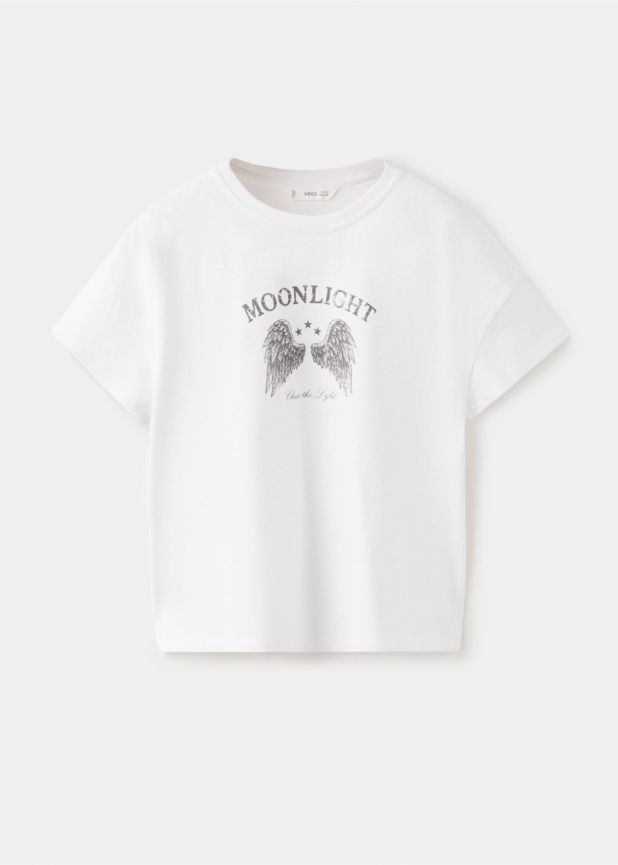 100% cotton printed t-shirt - Article without model, Off White. Ref: 27021538-00.