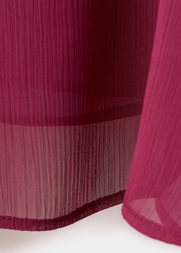 Fluid ruffled blouse — Purple