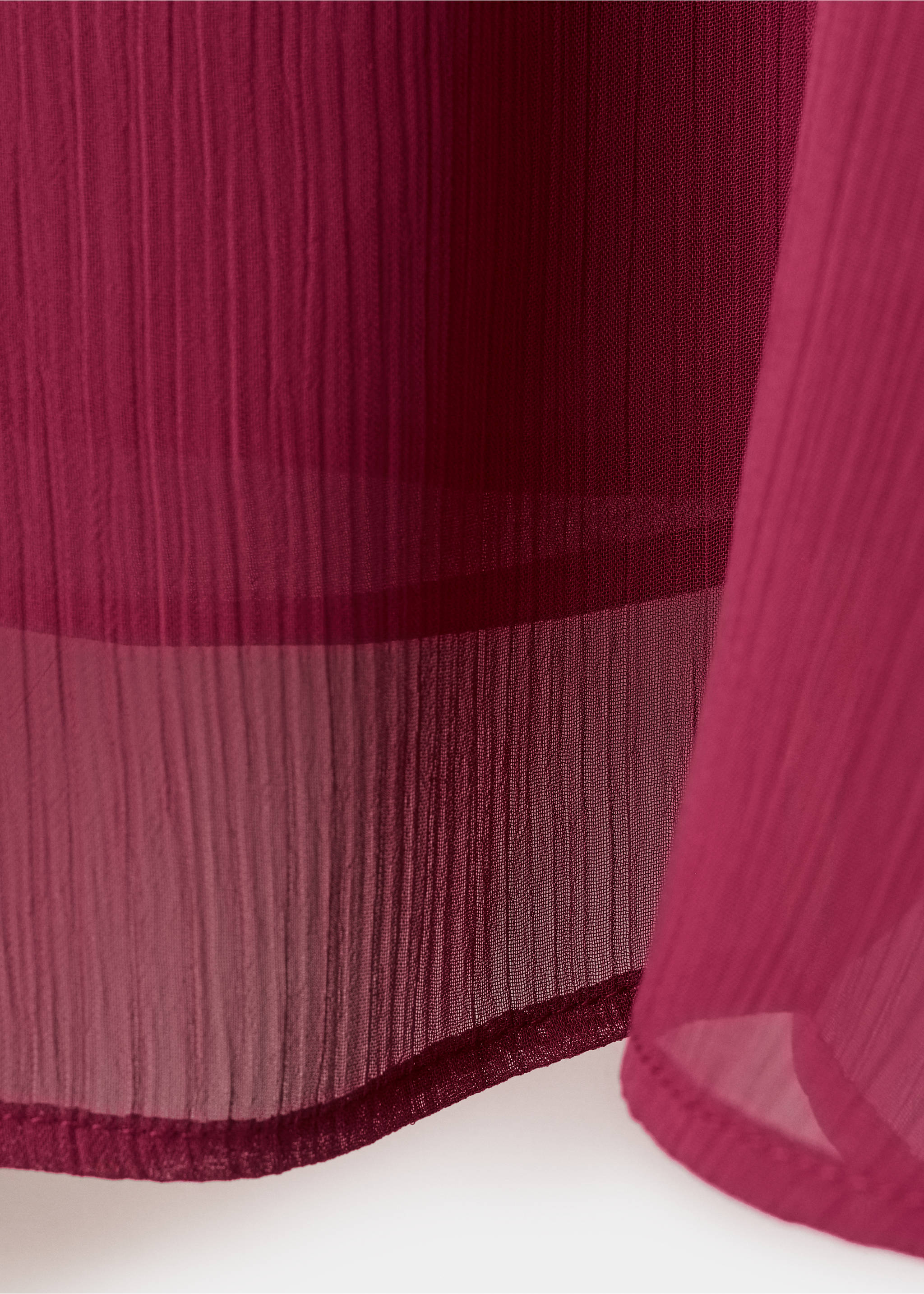 Легкая блуза с воланами - Деталь изделия 8, Пурпурный. Ref: 27021541-00.