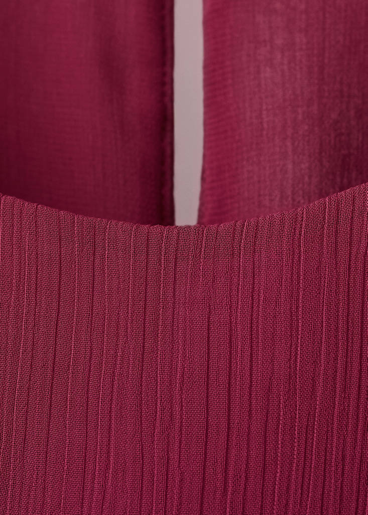 Fluid ruffled blouse — Purple