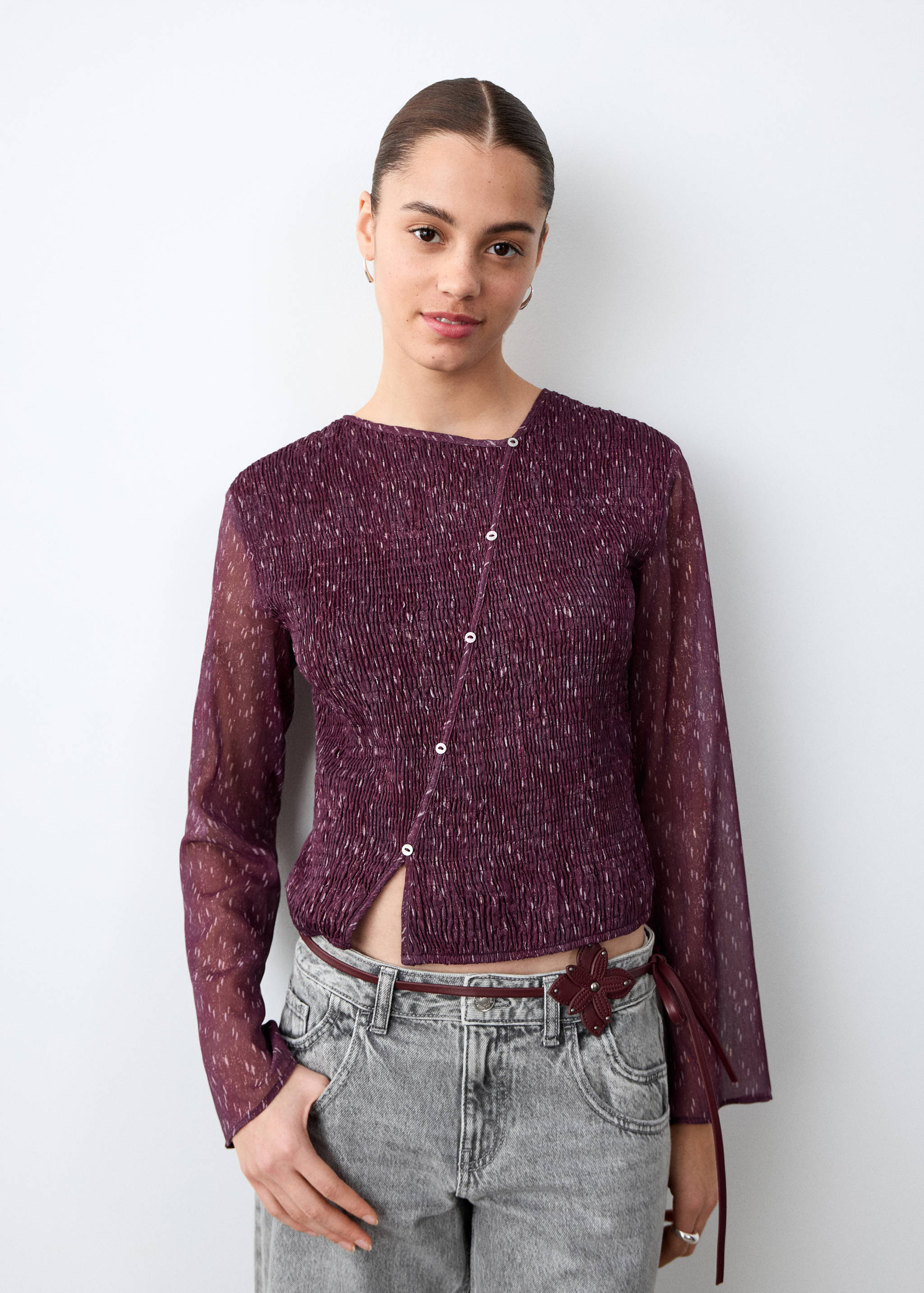 Asymmetrical blouse - Medium plane