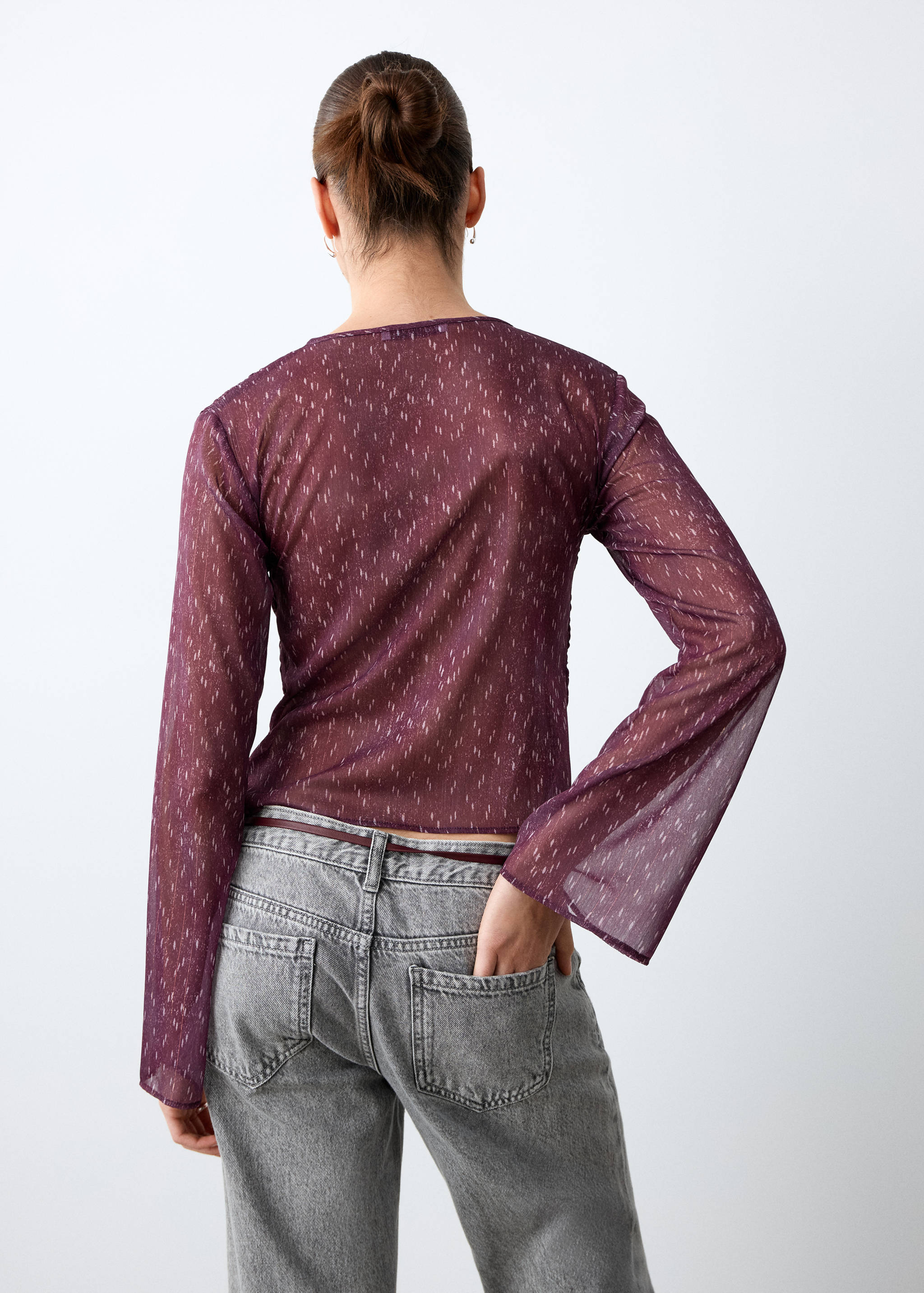 Asymmetrical blouse - Reverse of the article