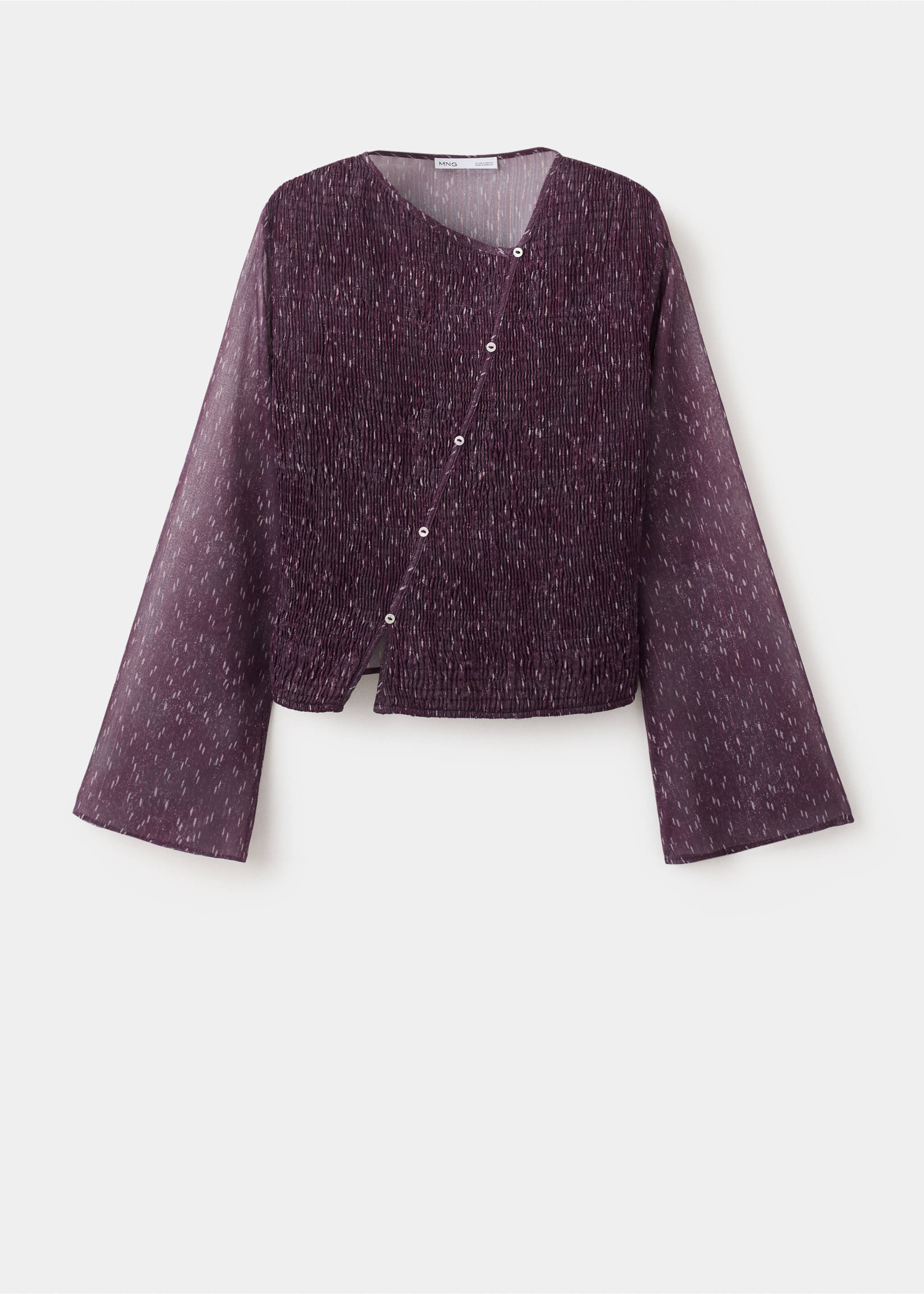 Blusa asimétrica - Artículo sin modelo, Morado. Ref: 27021543-00.