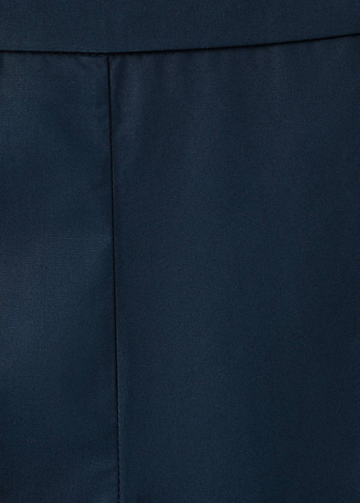 Straight-fit trousers with elastic waist — Navy