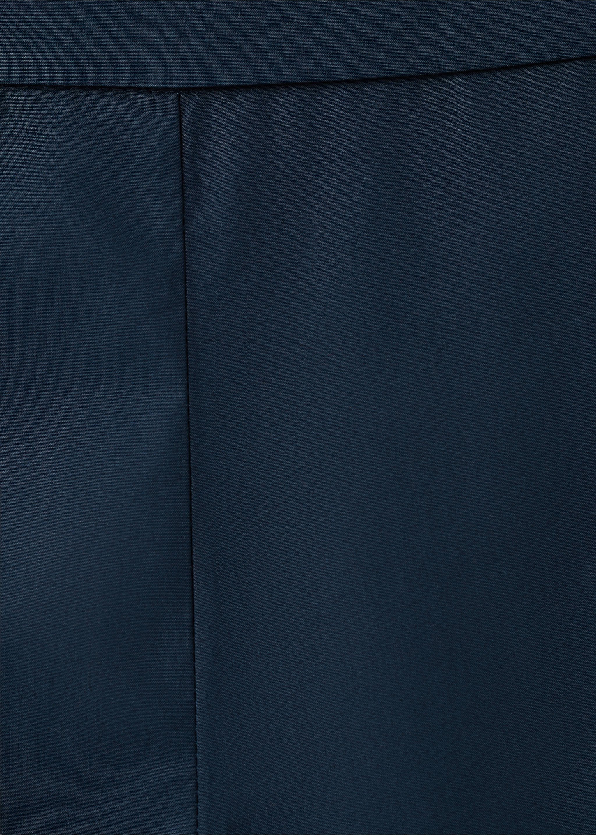 Straight-fit trousers with elastic waist - Details of the article 8, Navy. Ref: 27022539-00.