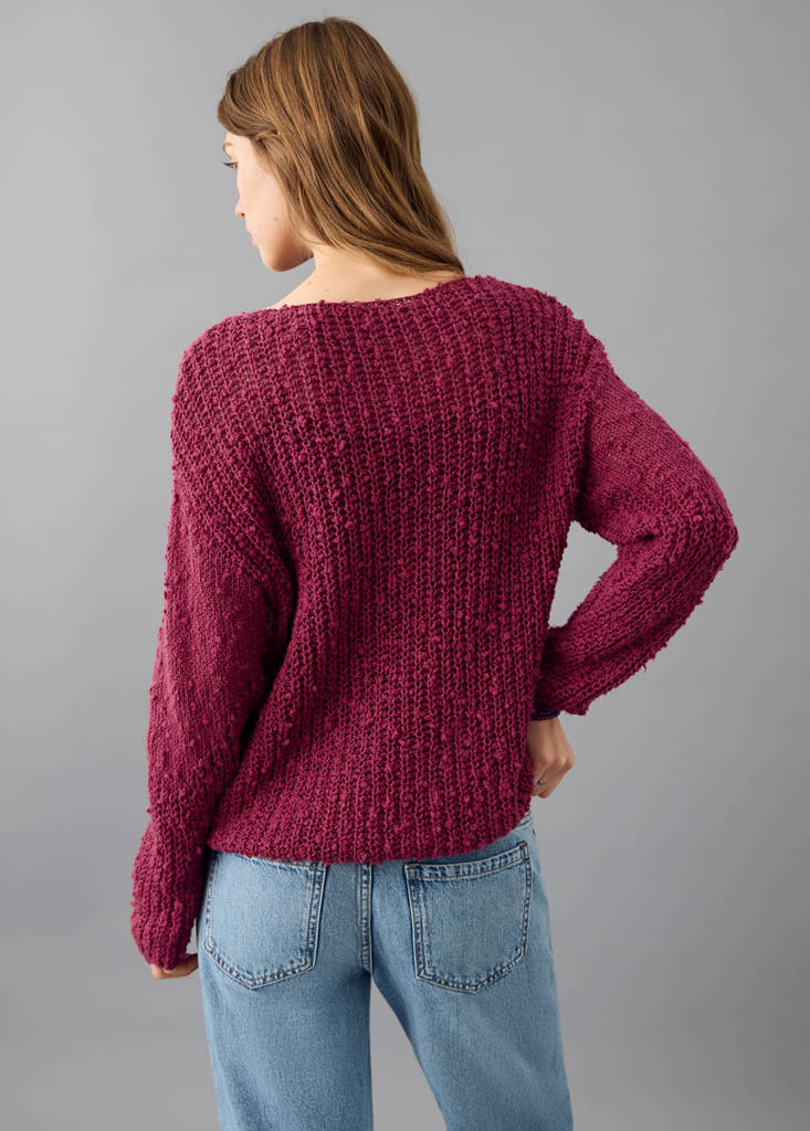Fine-knit sweater — Cherry