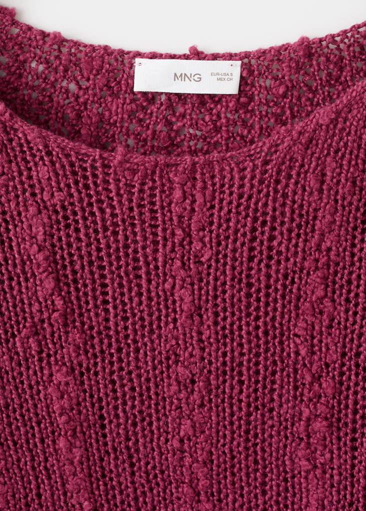 Fine-knit sweater — Cherry