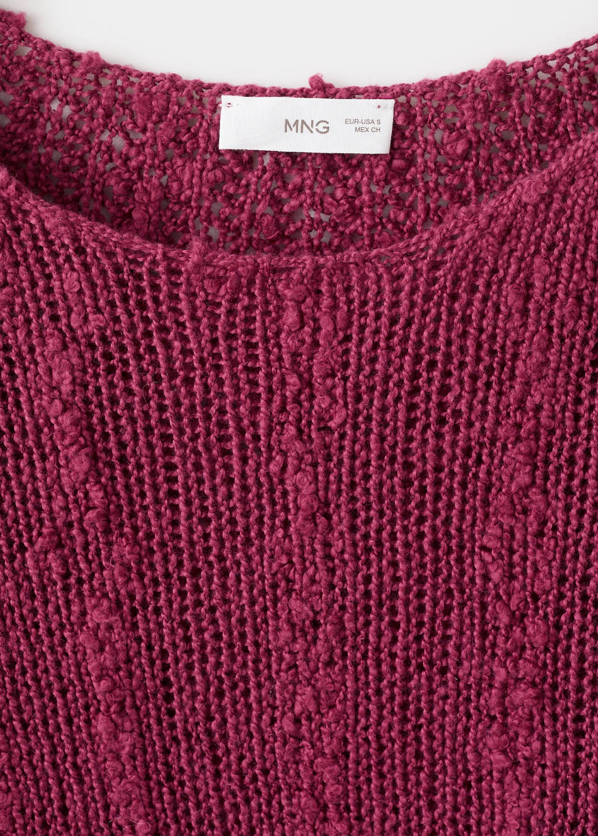 Fine-knit sweater — Cherry