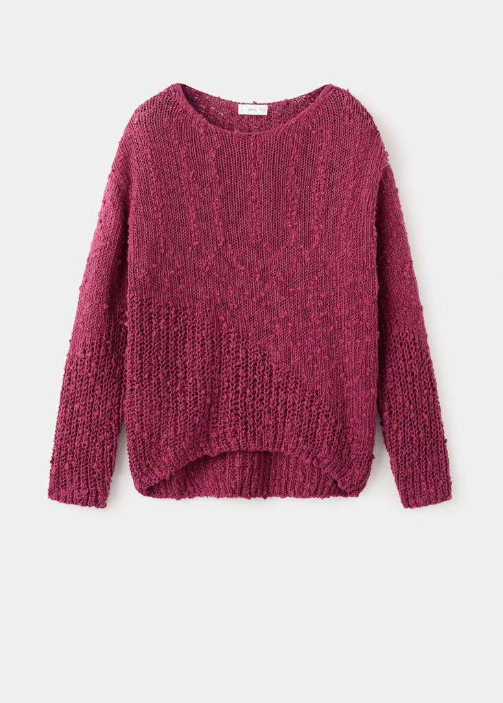Fine-knit sweater — Cherry