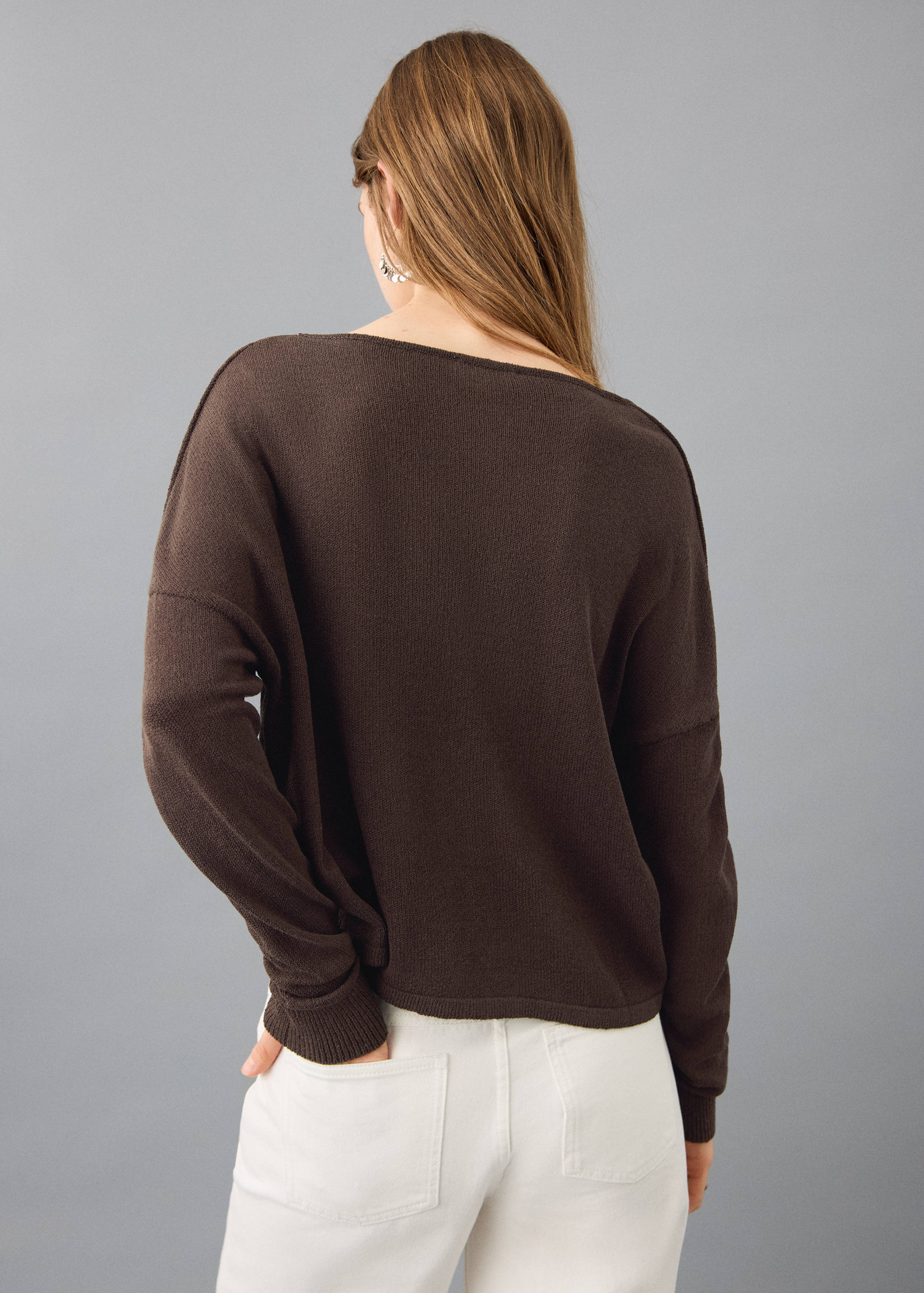 Pull-over maille ouvertures - Verso de l’article