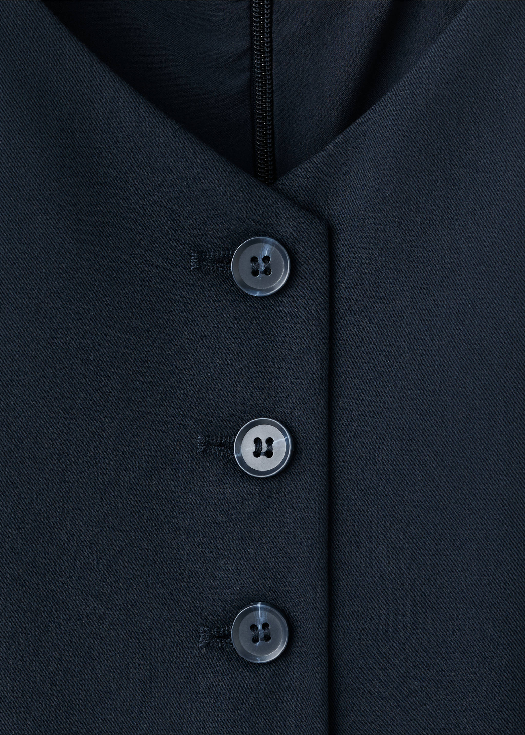 褶皱腰带连衣裙 - null, 海军蓝. Ref: 27022546-00.