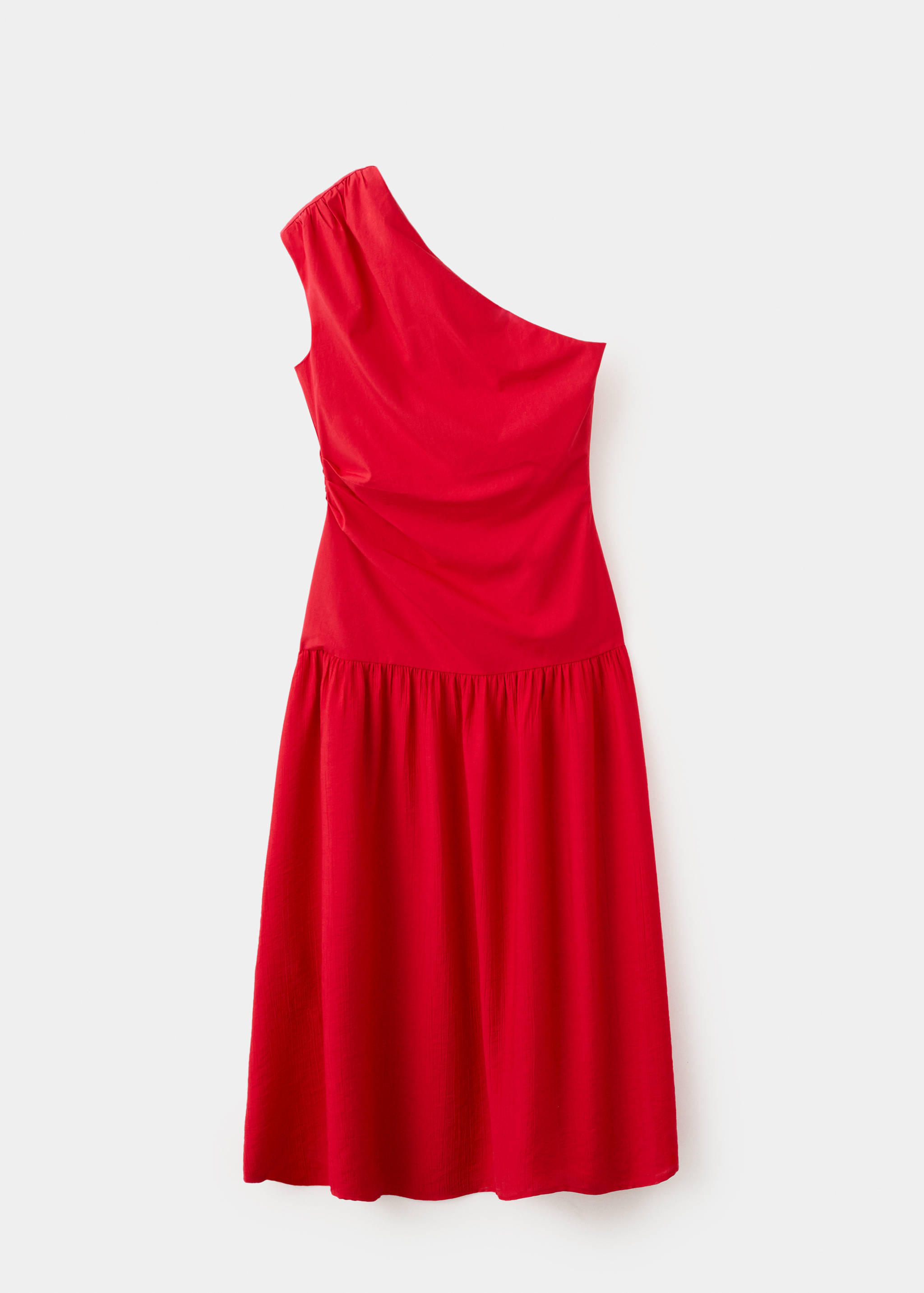 Robe asymétrique froncée - Article sans modèle