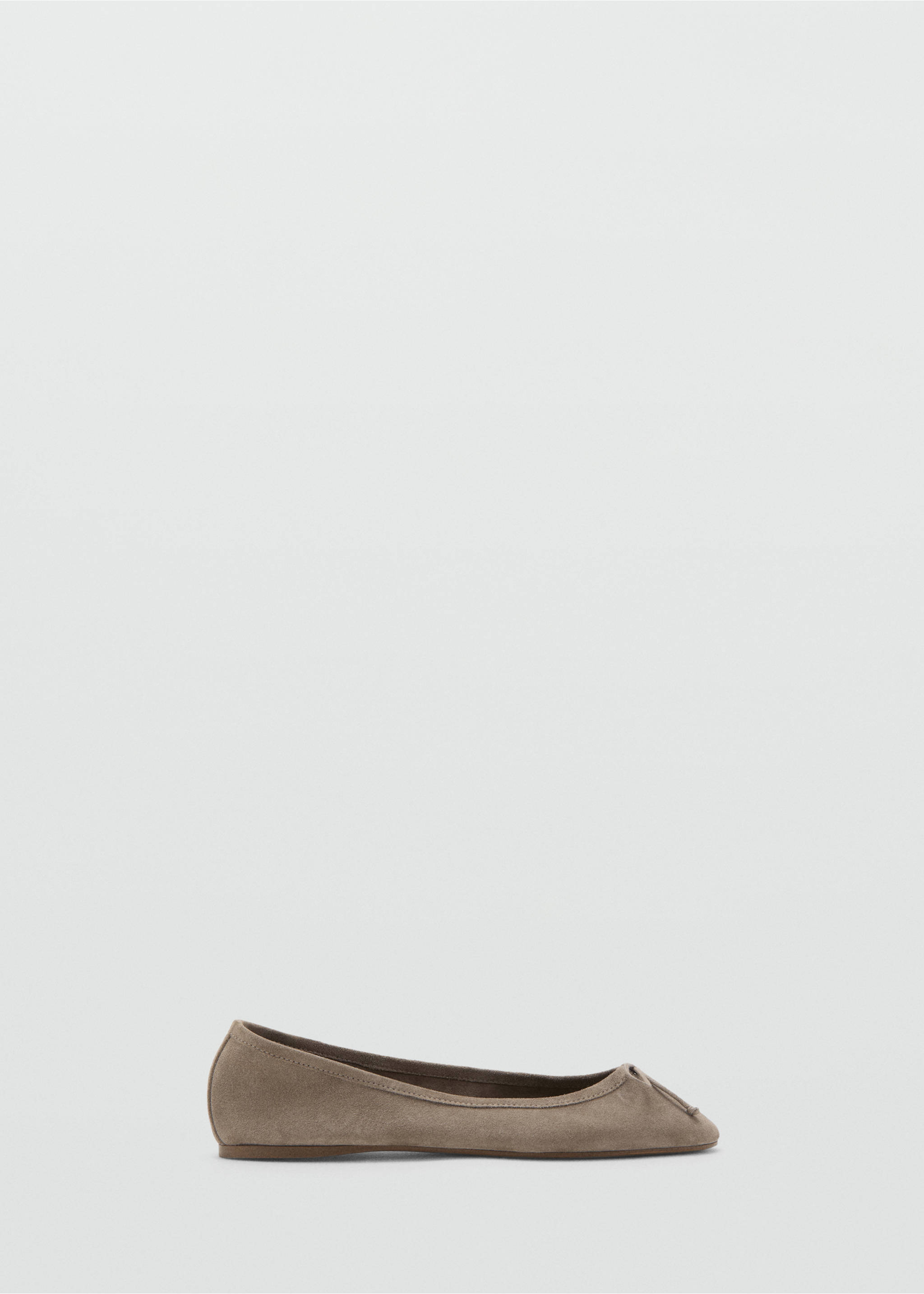 Ballerines cuir nœud - Article sans modèle, Marron clair/pastel. Ref: 27022553-00.