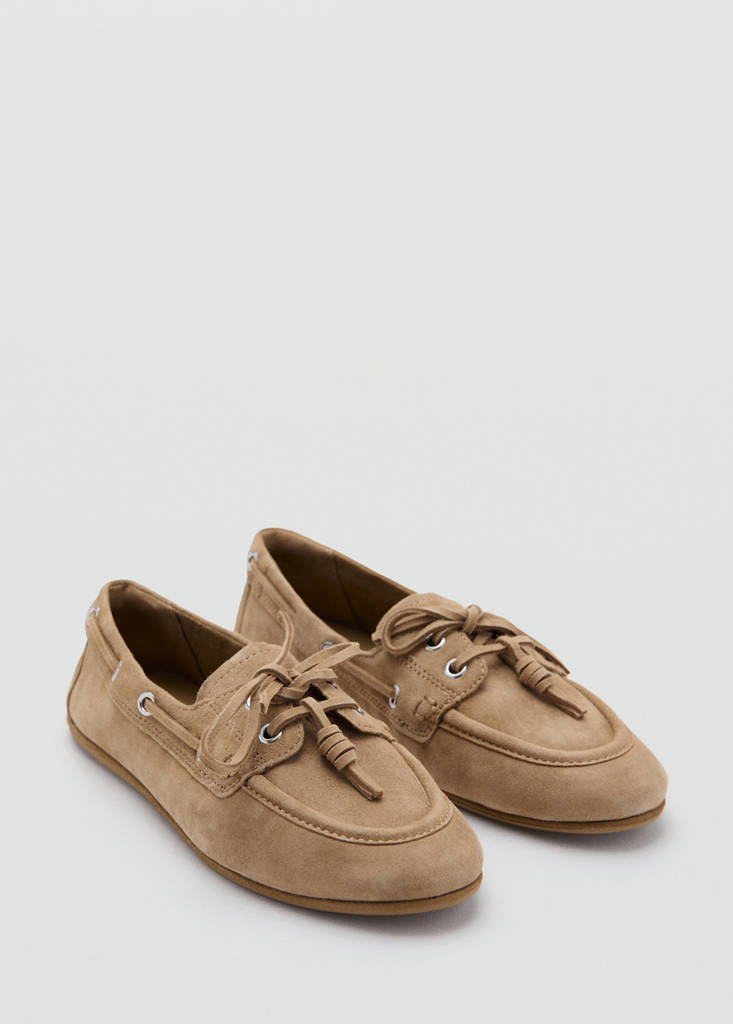 Suede driving shoes — Sand