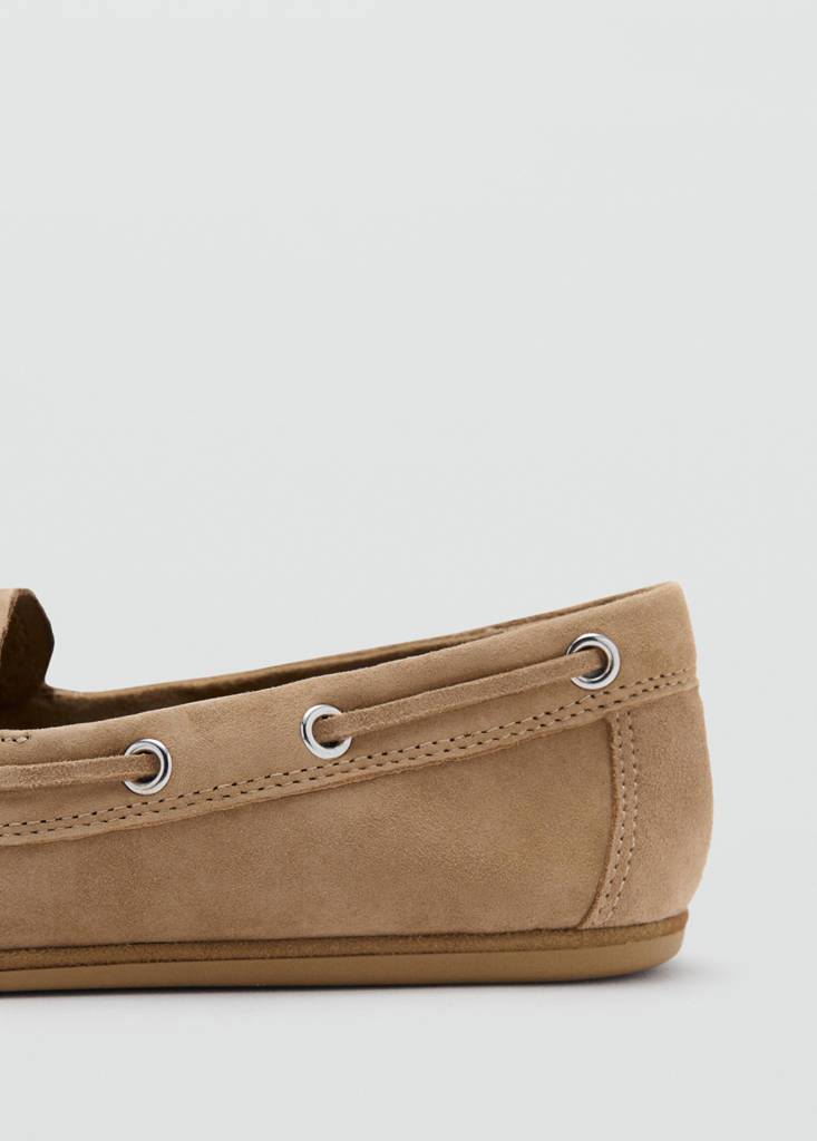 Suede driving shoes — Sand