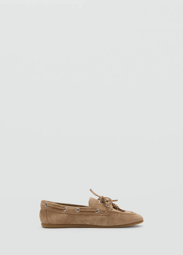 Suede driving shoes — Sand