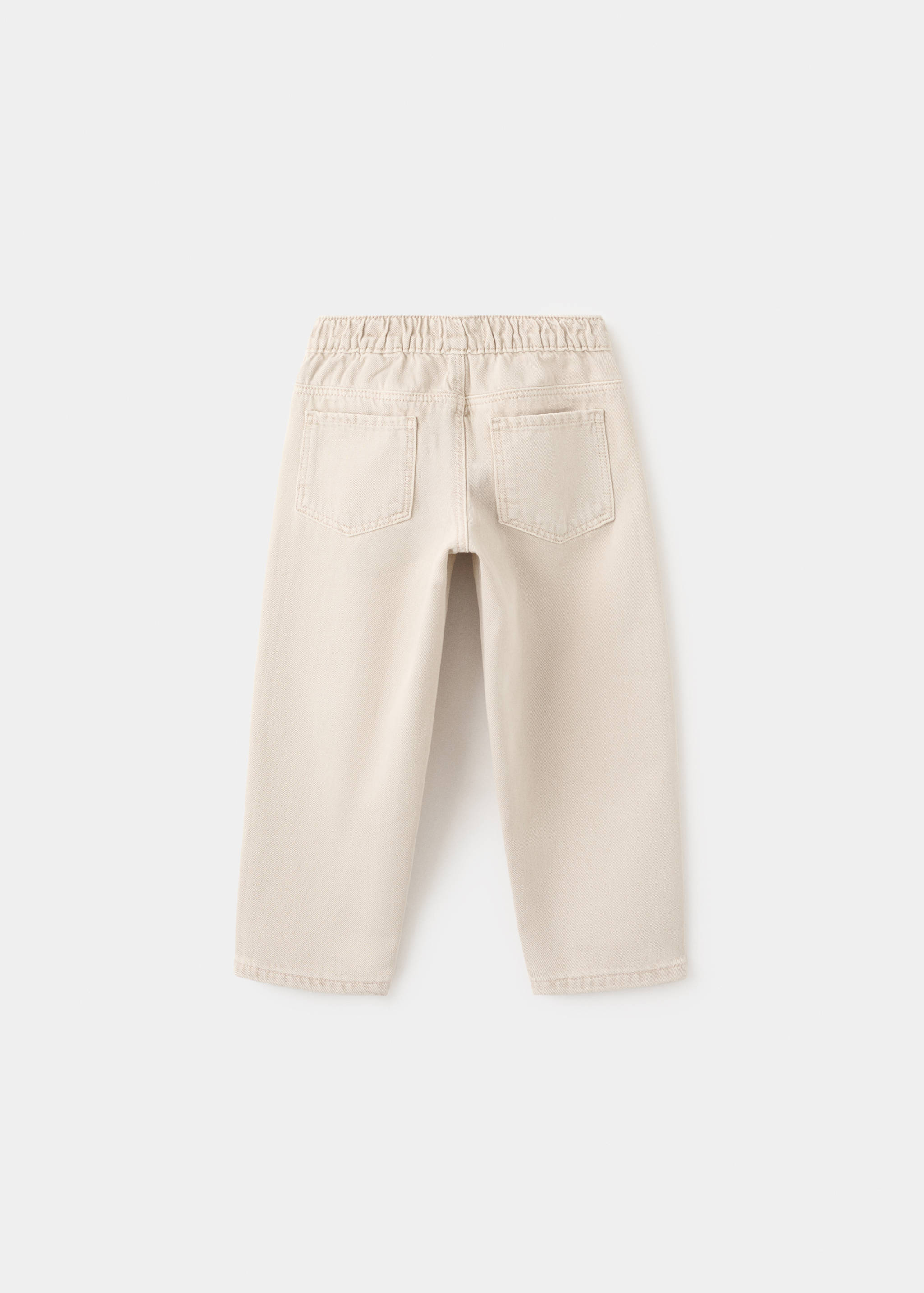 Jeans rectos cintura goma - Reverso del artículo